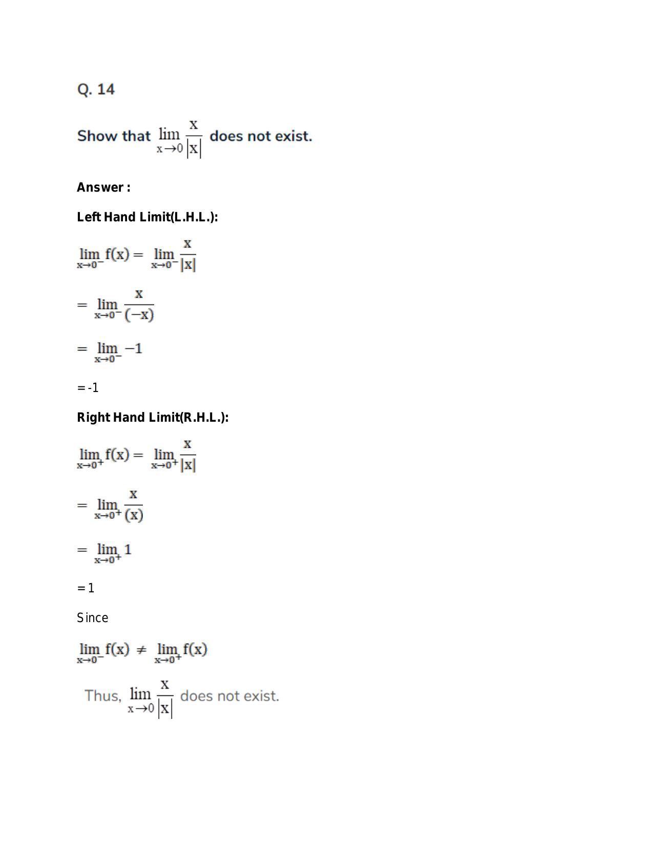 Chapter 27: Limits: RS Aggarwal Class 11 Solutions  - Page 105
