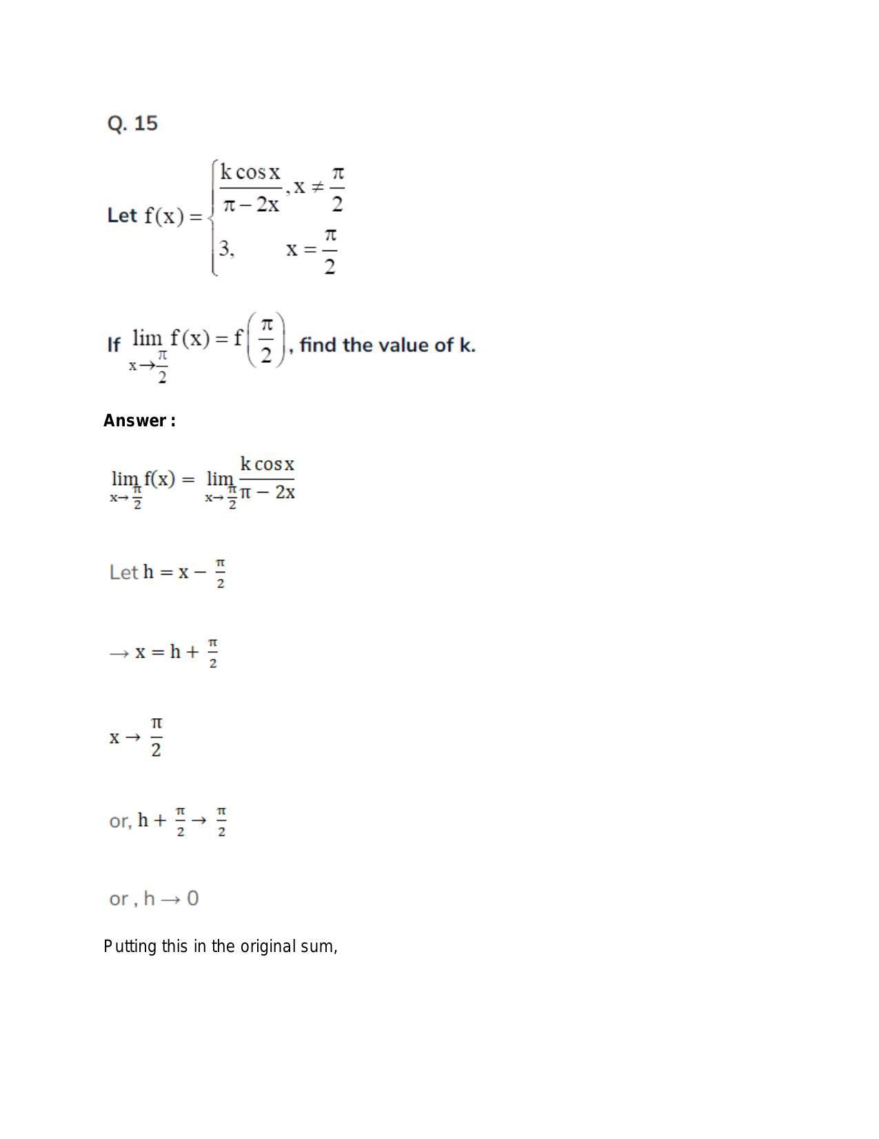 Chapter 27: Limits: RS Aggarwal Class 11 Solutions  - Page 106