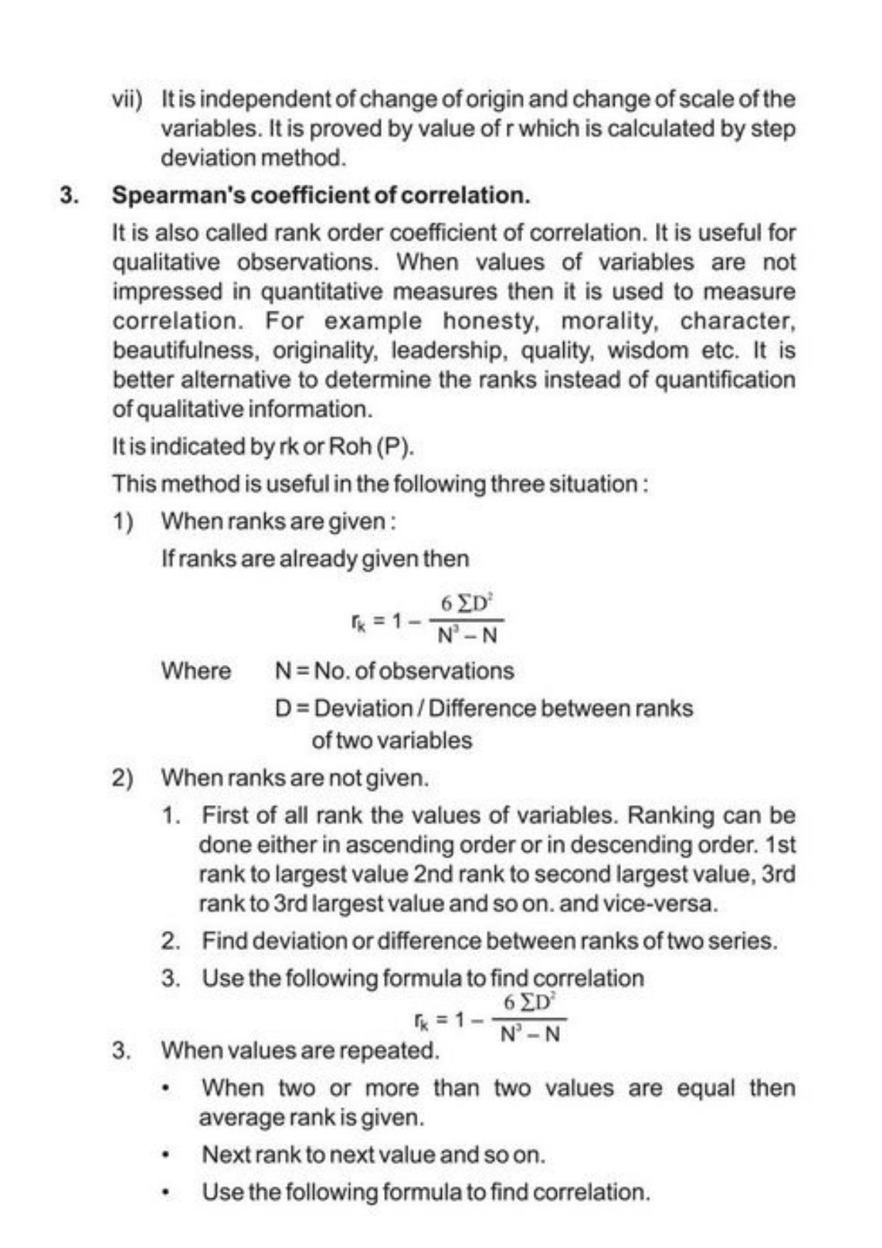Class 11 Notes, Question & Practice Paper - Economics (Topic 2 (C) : Correlation) - Page 8