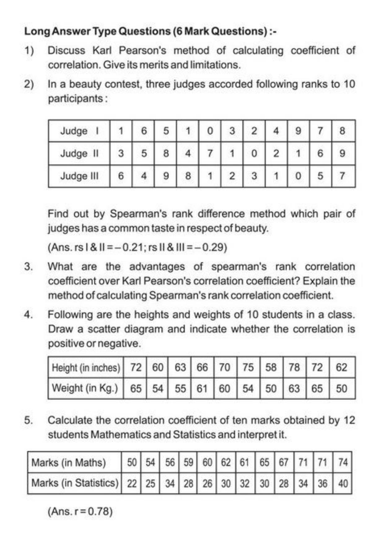 Class 11 Notes, Question & Practice Paper - Economics (Topic 2 (C) : Correlation) - Page 13