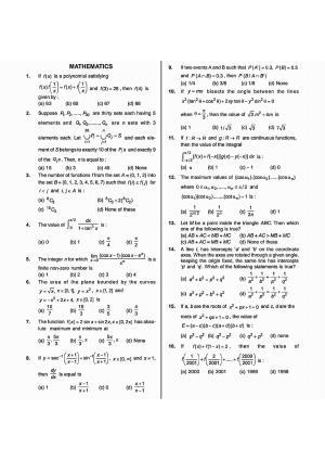 NIMCET 2008 Question Paper