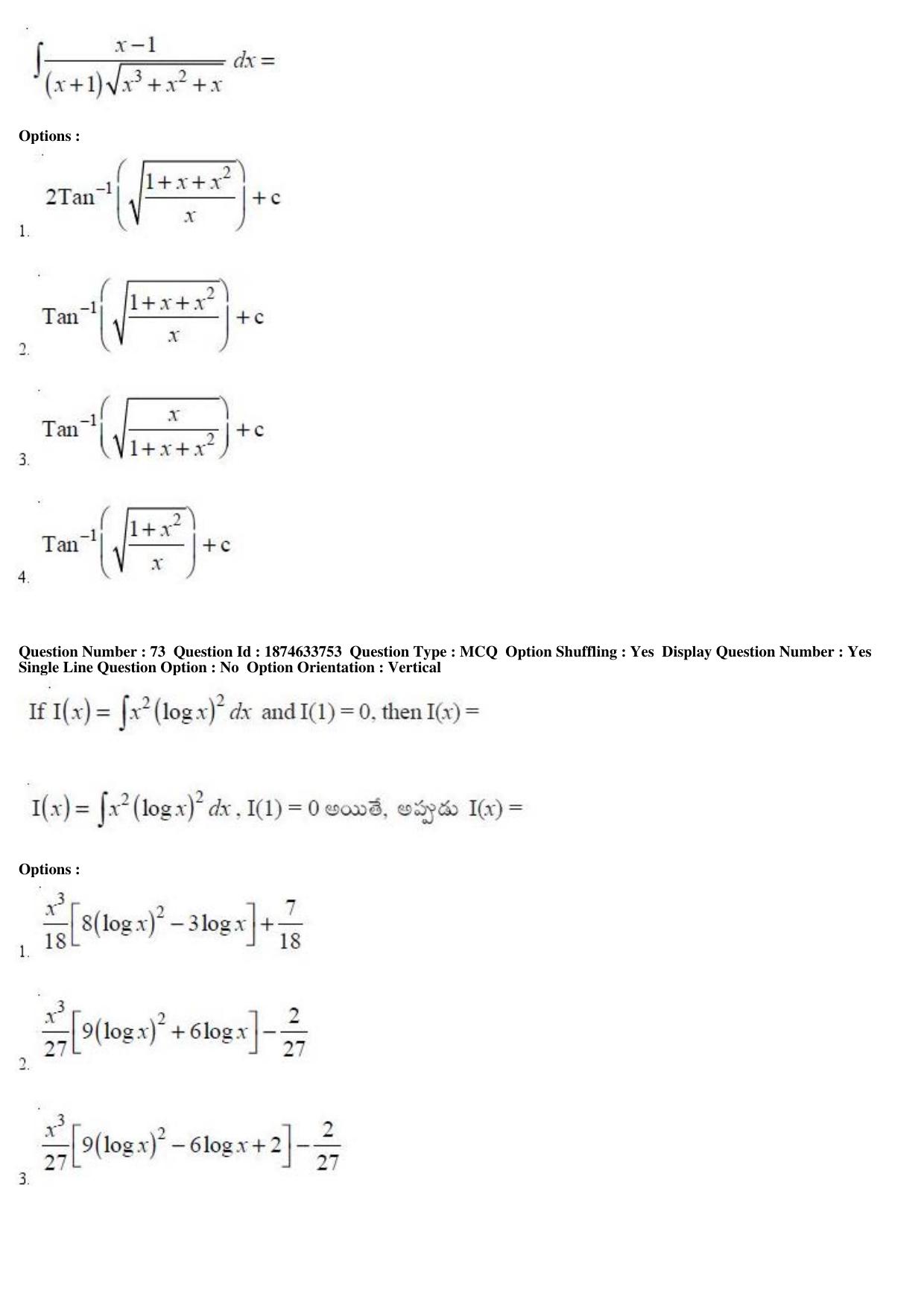 AP EAMCET 2019 Engineering Question Paper with Key (20 April 2019 Forenoon) - Page 43