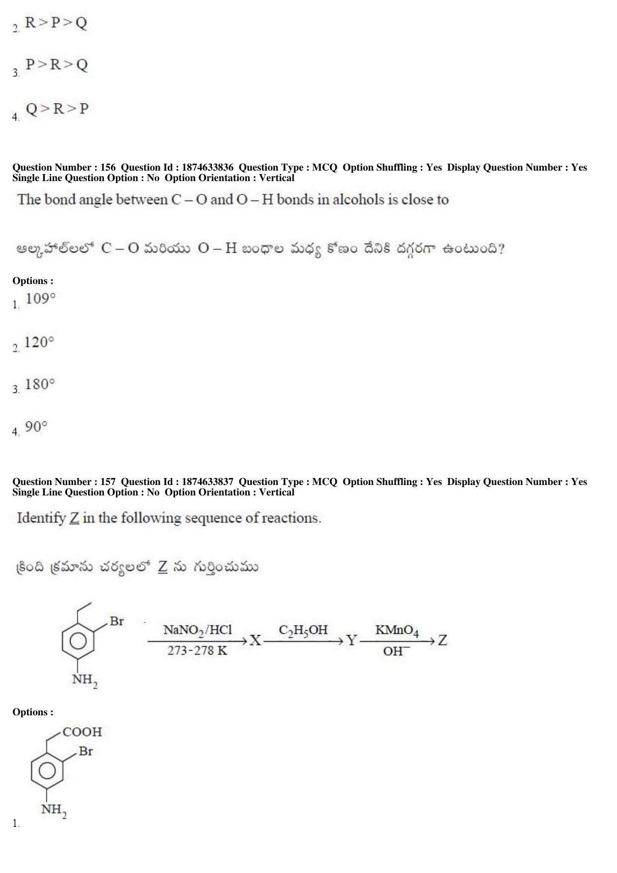 AP EAMCET 2019 Engineering Question Paper with Key (20 April 2019 Forenoon) - Page 95