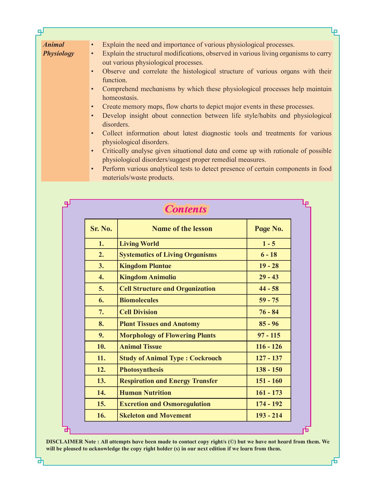 Maharashtra Board Class 11 Biology Textbook - Page 10