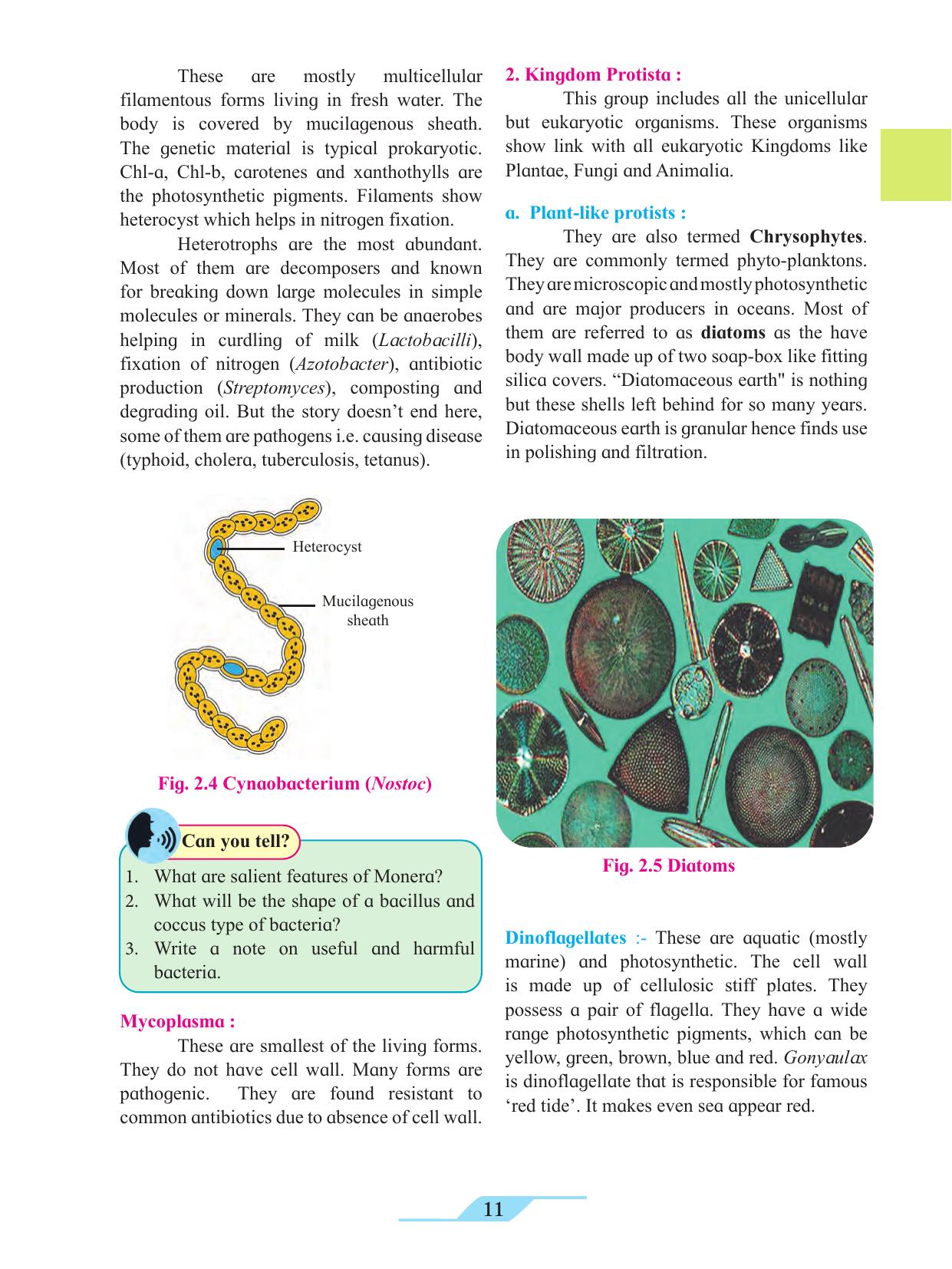 Maharashtra Board Class 11 Biology Textbook - Page 21