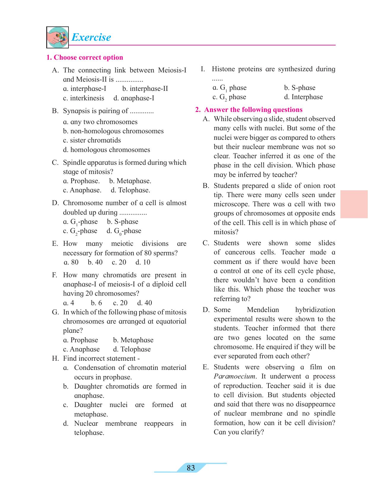 Maharashtra Board Class 11 Biology Textbook - Page 93