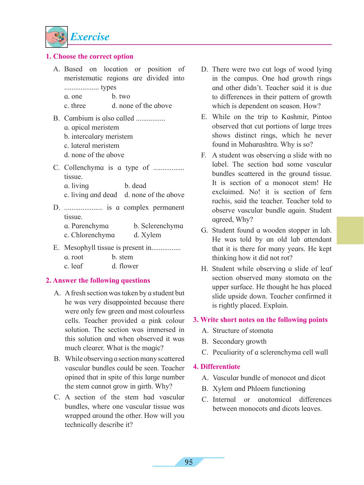 Maharashtra Board Class 11 Biology Textbook - Page 105