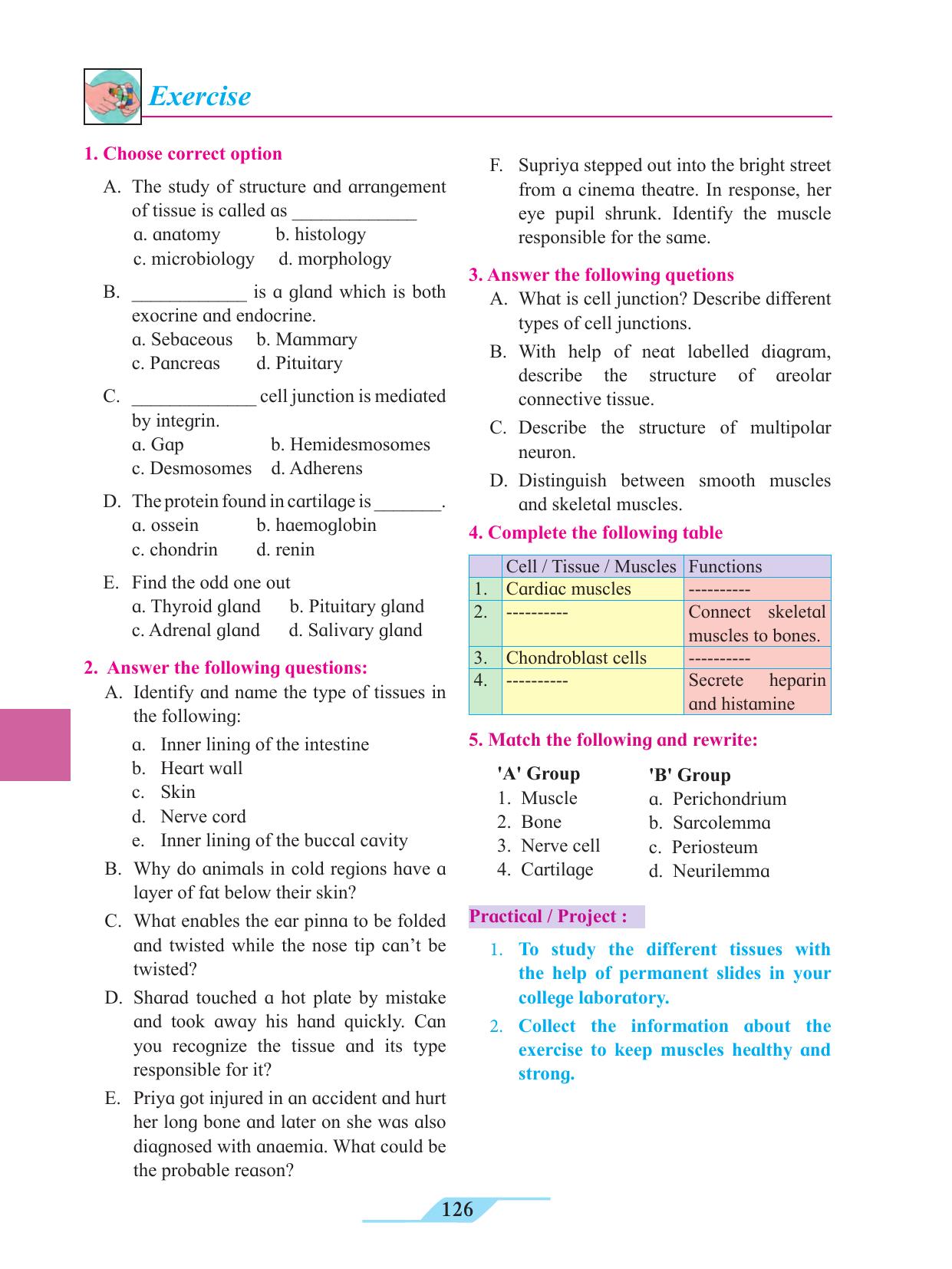Maharashtra Board Class 11 Biology Textbook - Page 136