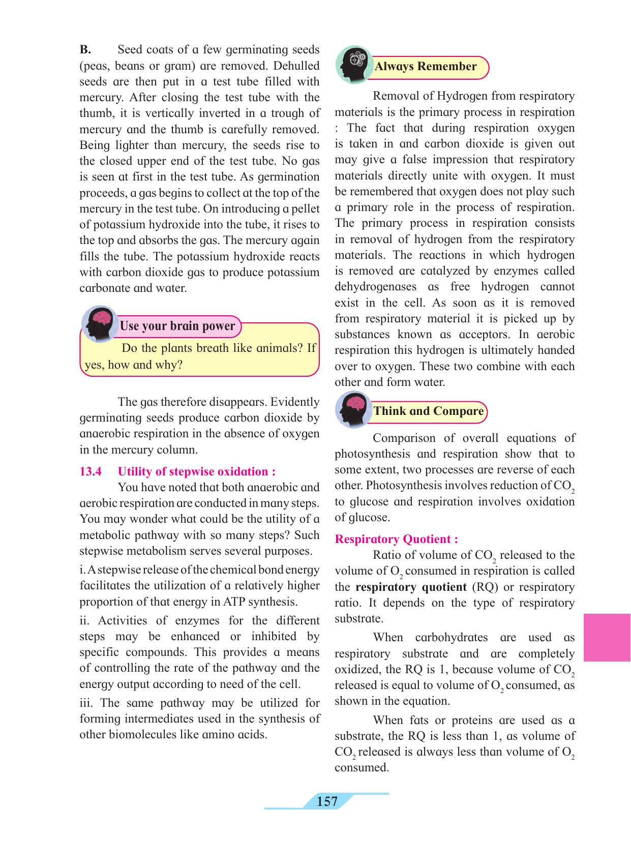 Maharashtra Board Class 11 Biology Textbook - Page 167
