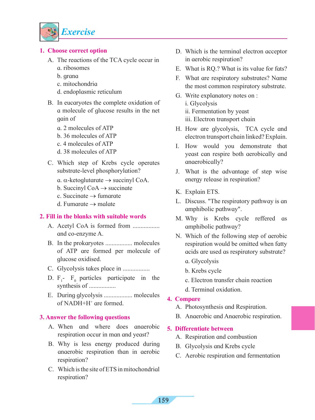 Maharashtra Board Class 11 Biology Textbook - Page 169