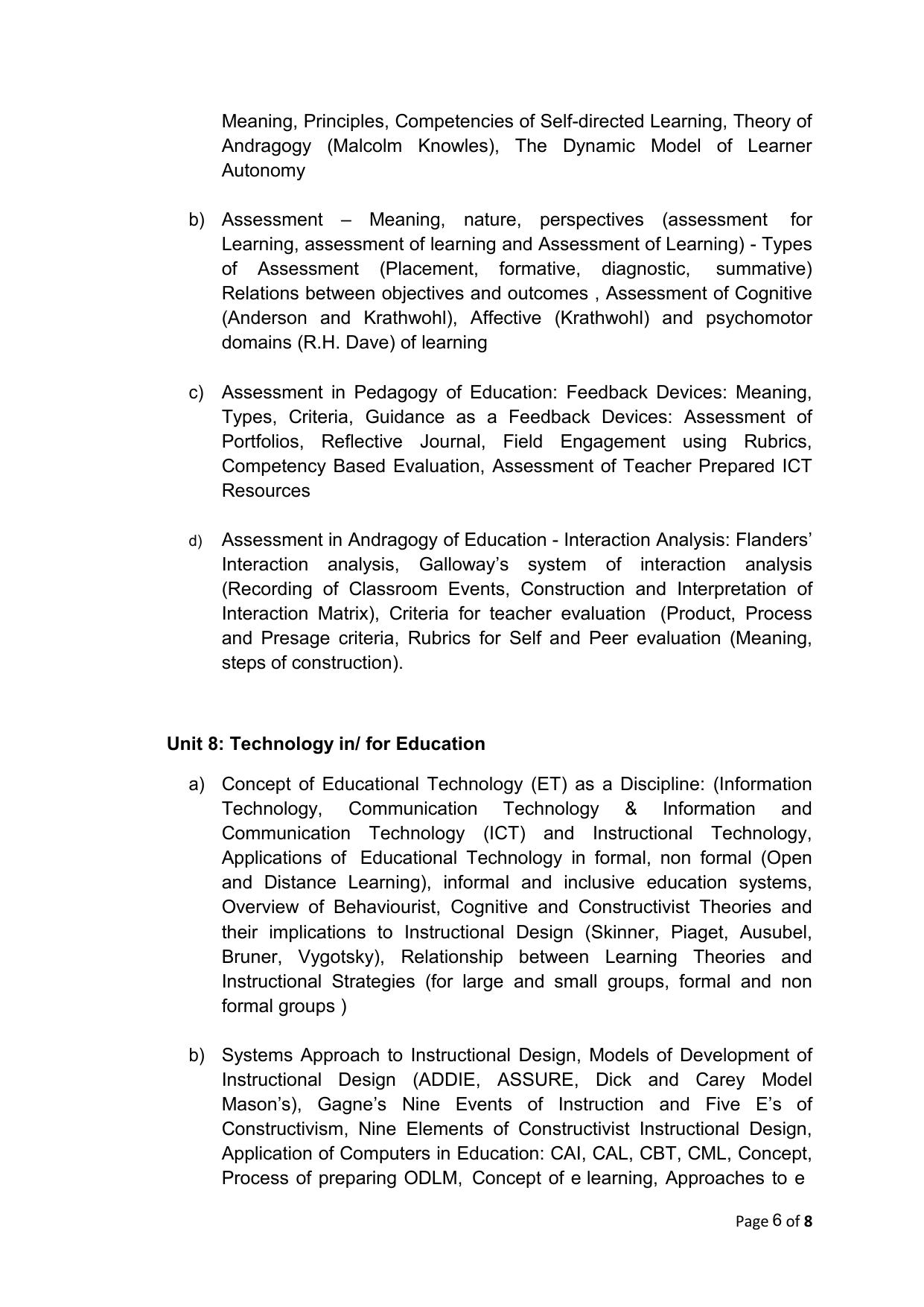 TNSET Syllabus - Education - Page 6