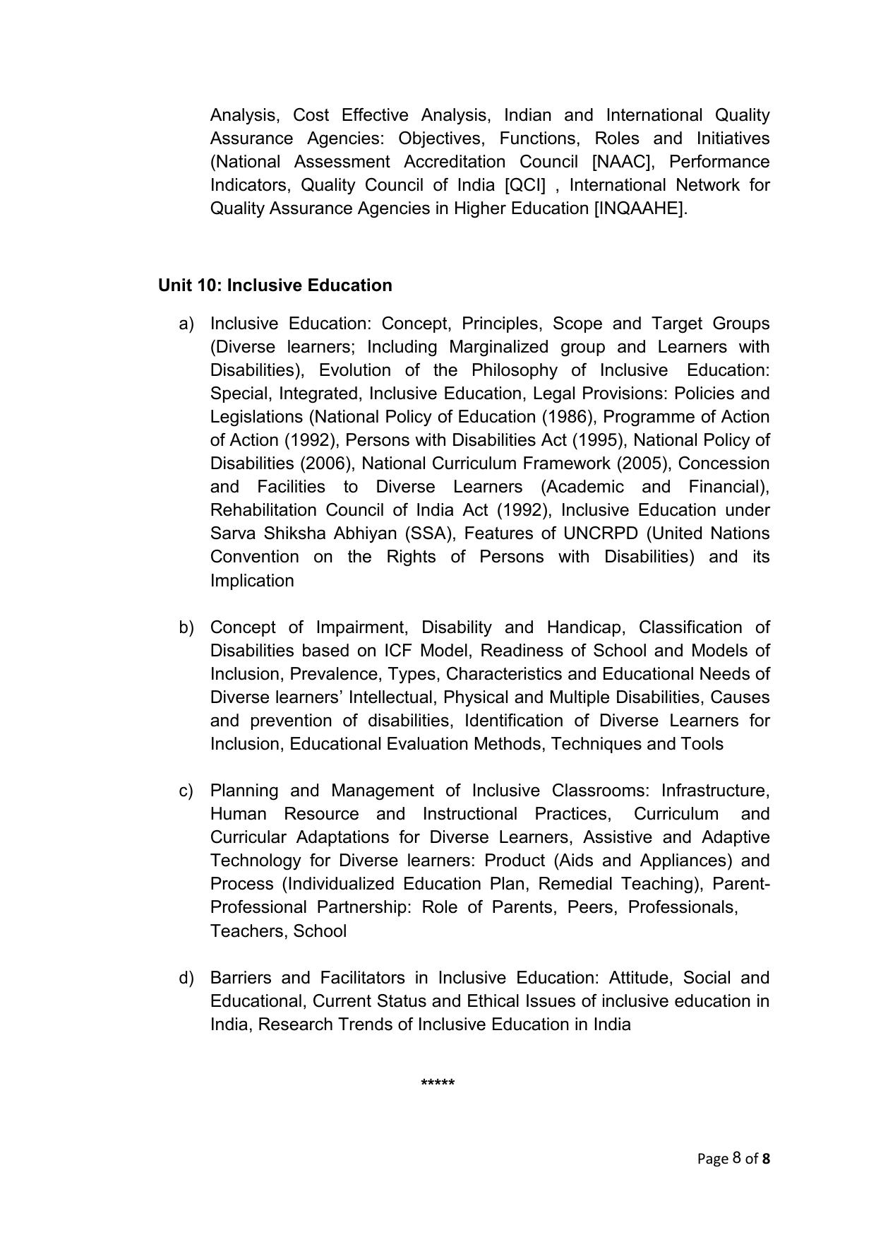 TNSET Syllabus - Education - Page 8