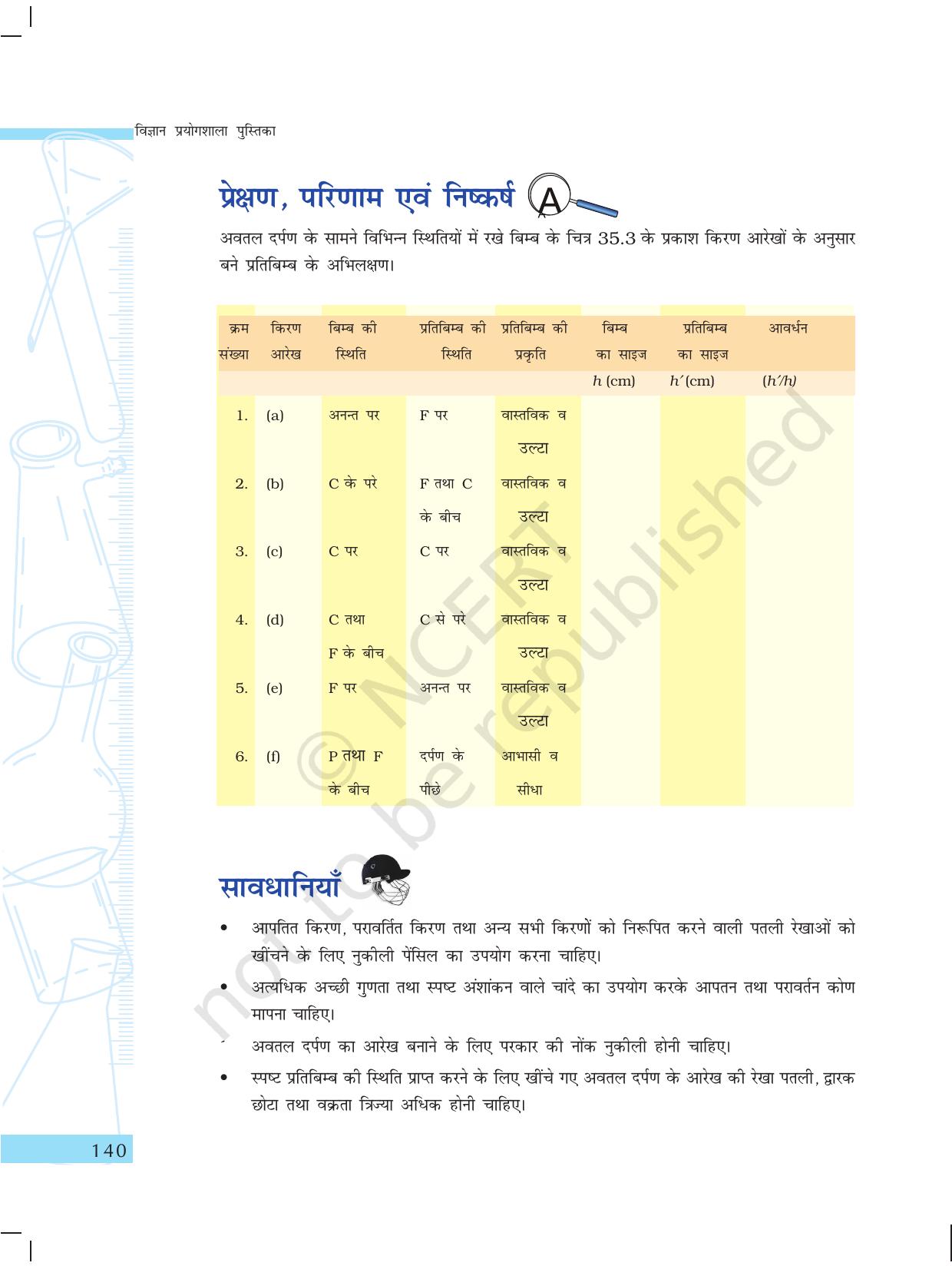 NCERT Laboratory Manuals for Class X विज्ञान - प्राकृतिक परिघटनाएंं विचार - Page 9
