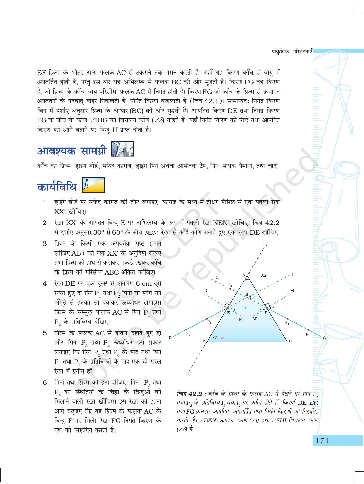 NCERT Laboratory Manuals for Class X विज्ञान - प्राकृतिक परिघटनाएंं विचार - Page 40