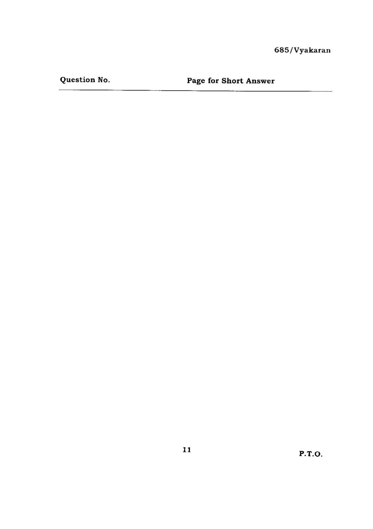BHU RET VYAKARAN 2015 Question Paper - Page 11