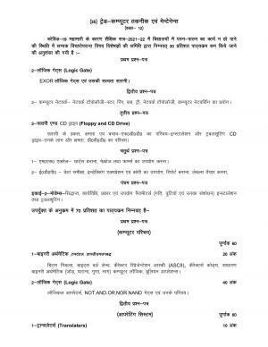 UP Board Class 12- Trade Subjects Syllabus Trade – 35 Computer Technical & Maintenance