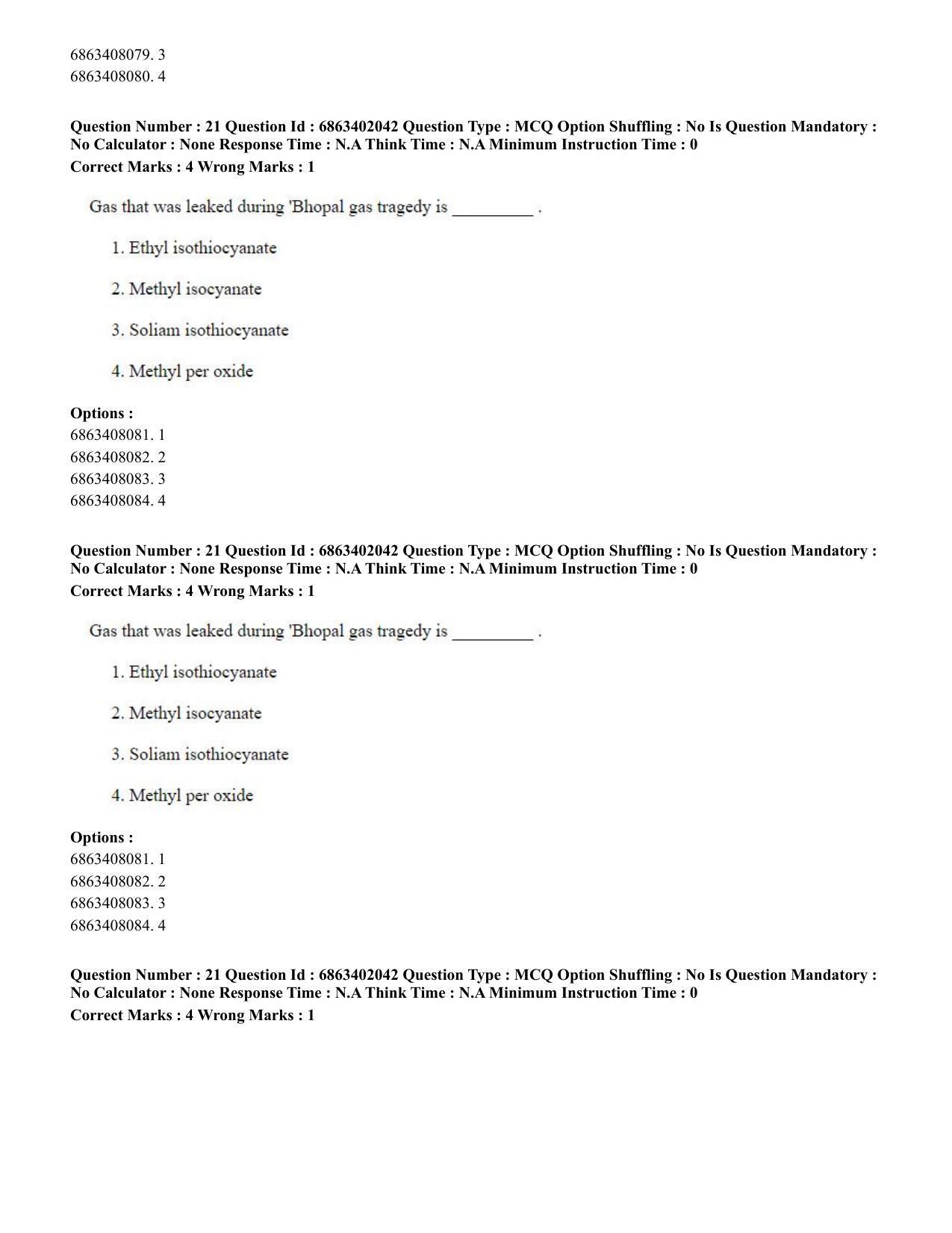 CUET PG 2023: ACQP21 – Shukla Yajurveda (BHU) (Eng.) - Shift 2 (5-06-2023) Question Paper - Page 34