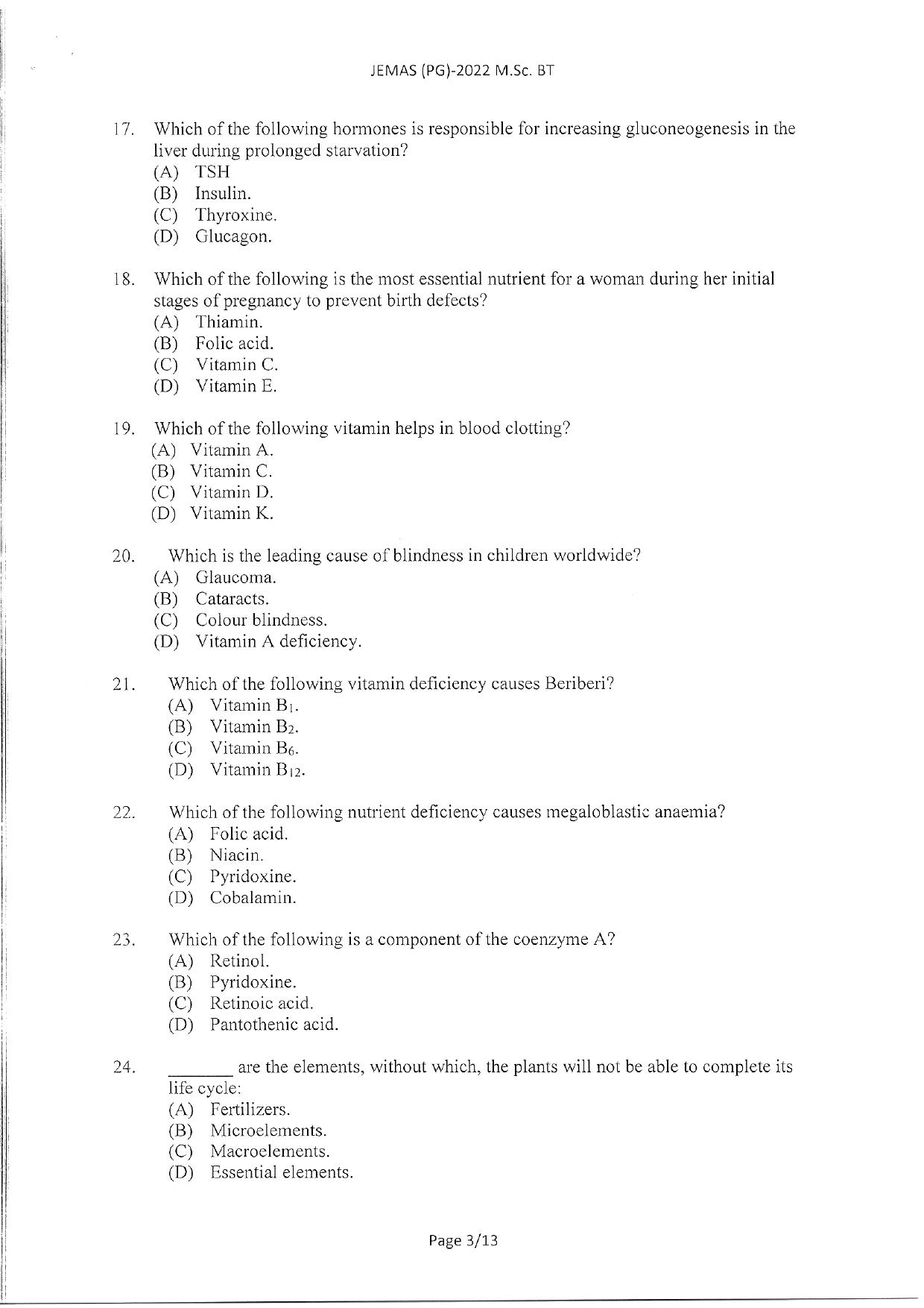 WBJEEB JEMAS (PG) 2022 MSc CCS Question Paper - Page 5