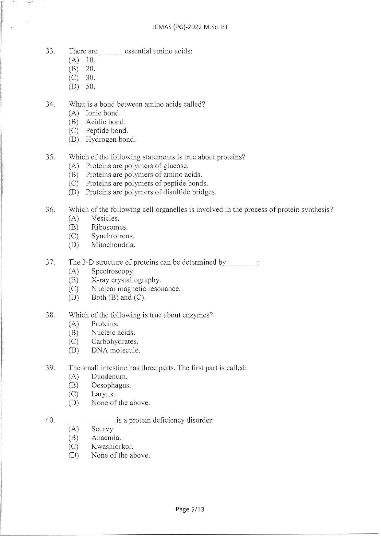 WBJEEB JEMAS (PG) 2022 MSc CCS Question Paper - Page 7