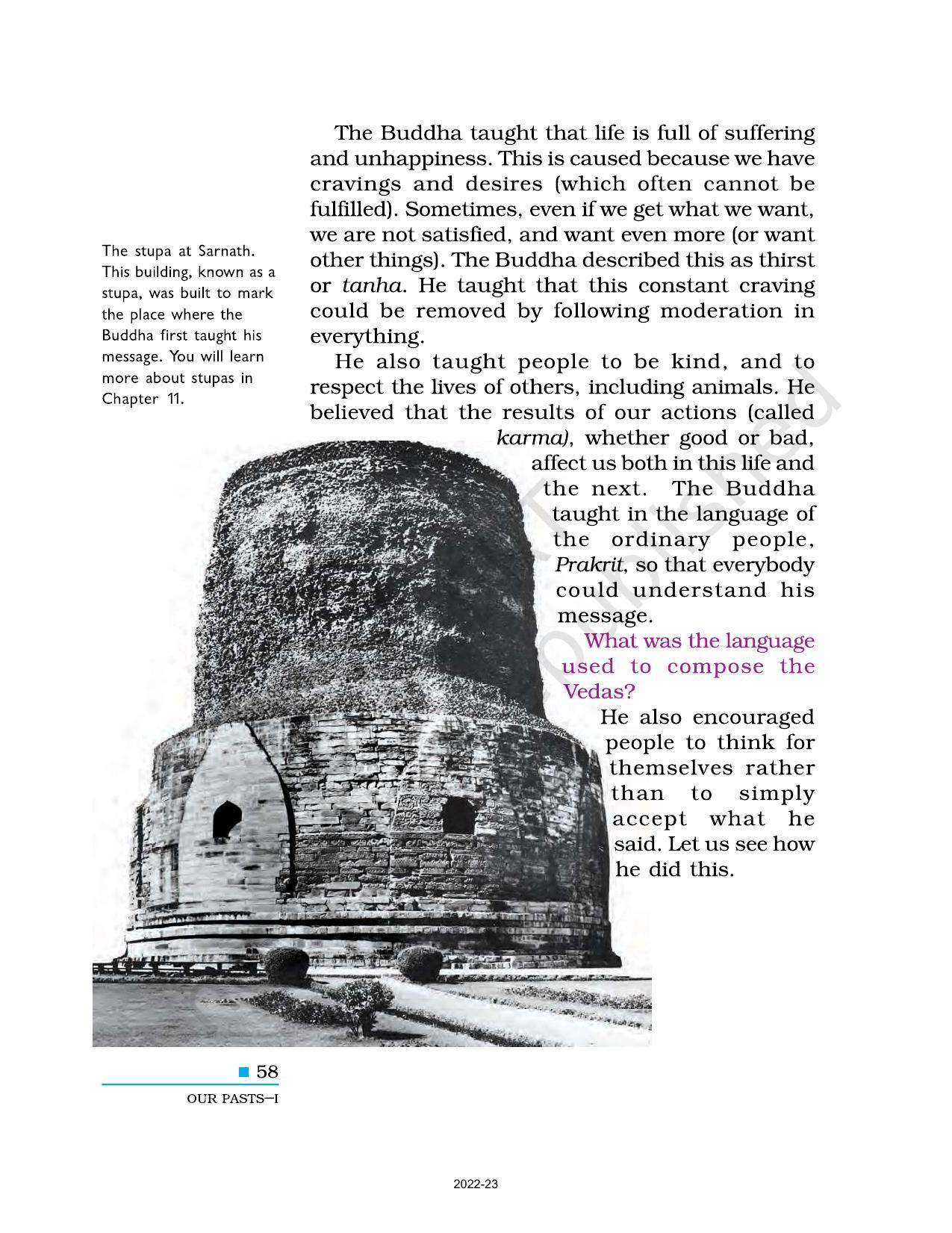 NCERT Book for Class 6 Social Science(History) : Chapter 6-New Question and Ideas - Page 2