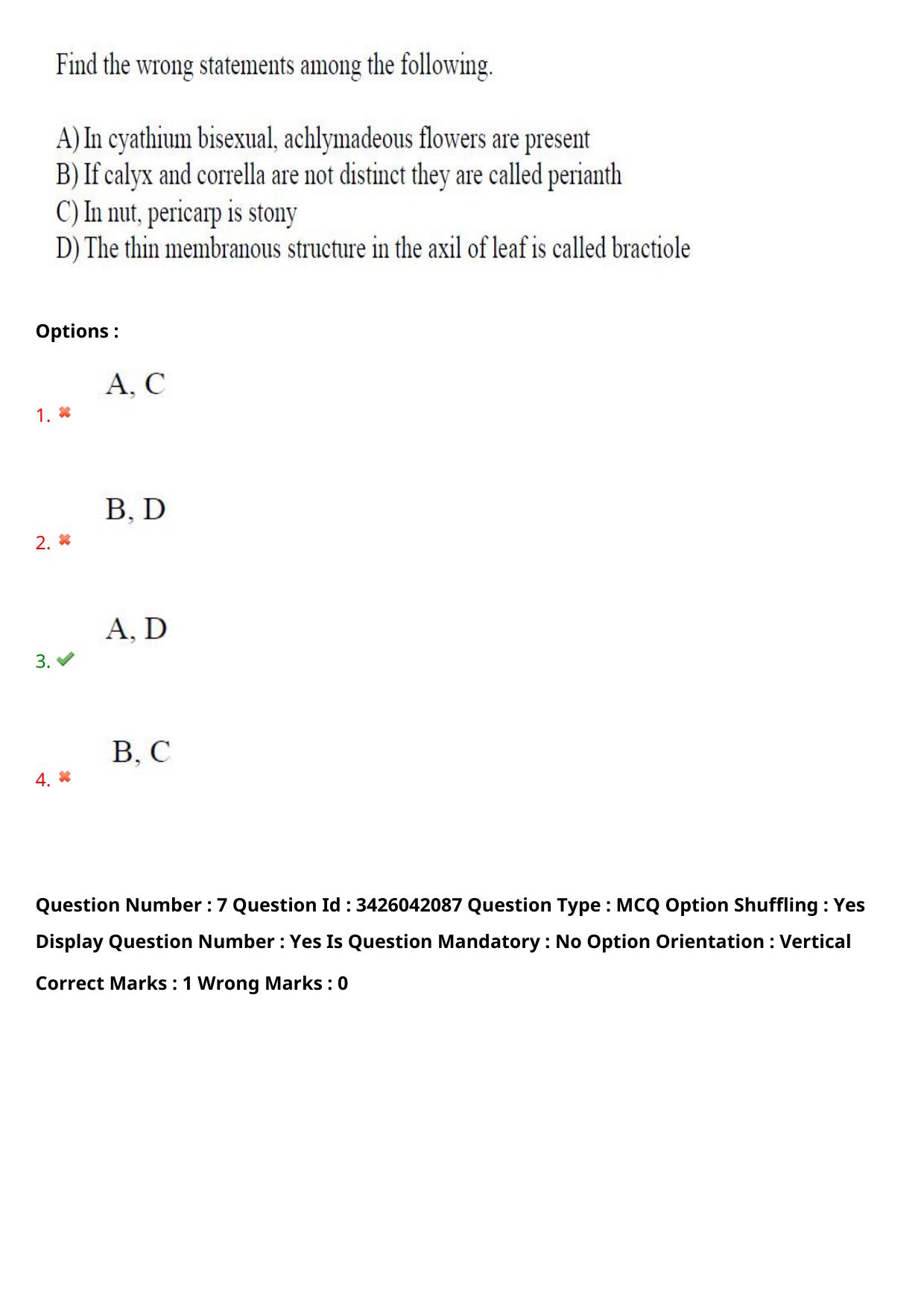 TS EAMCET 2021 Agriculture and Medical Question Paper with Key (10 August 2021 Forenoon (English )) - Page 7