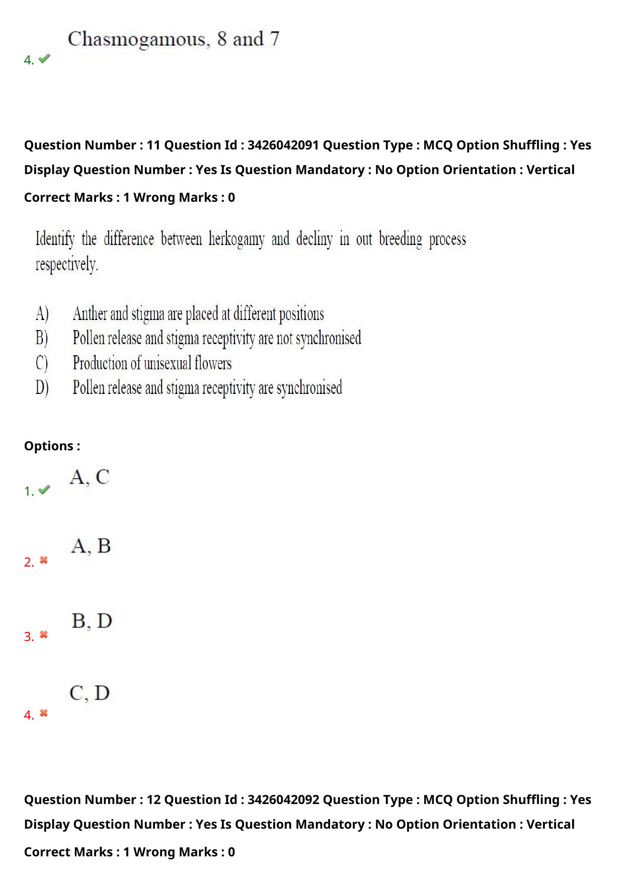 TS EAMCET 2021 Agriculture and Medical Question Paper with Key (10 August 2021 Forenoon (English )) - Page 11