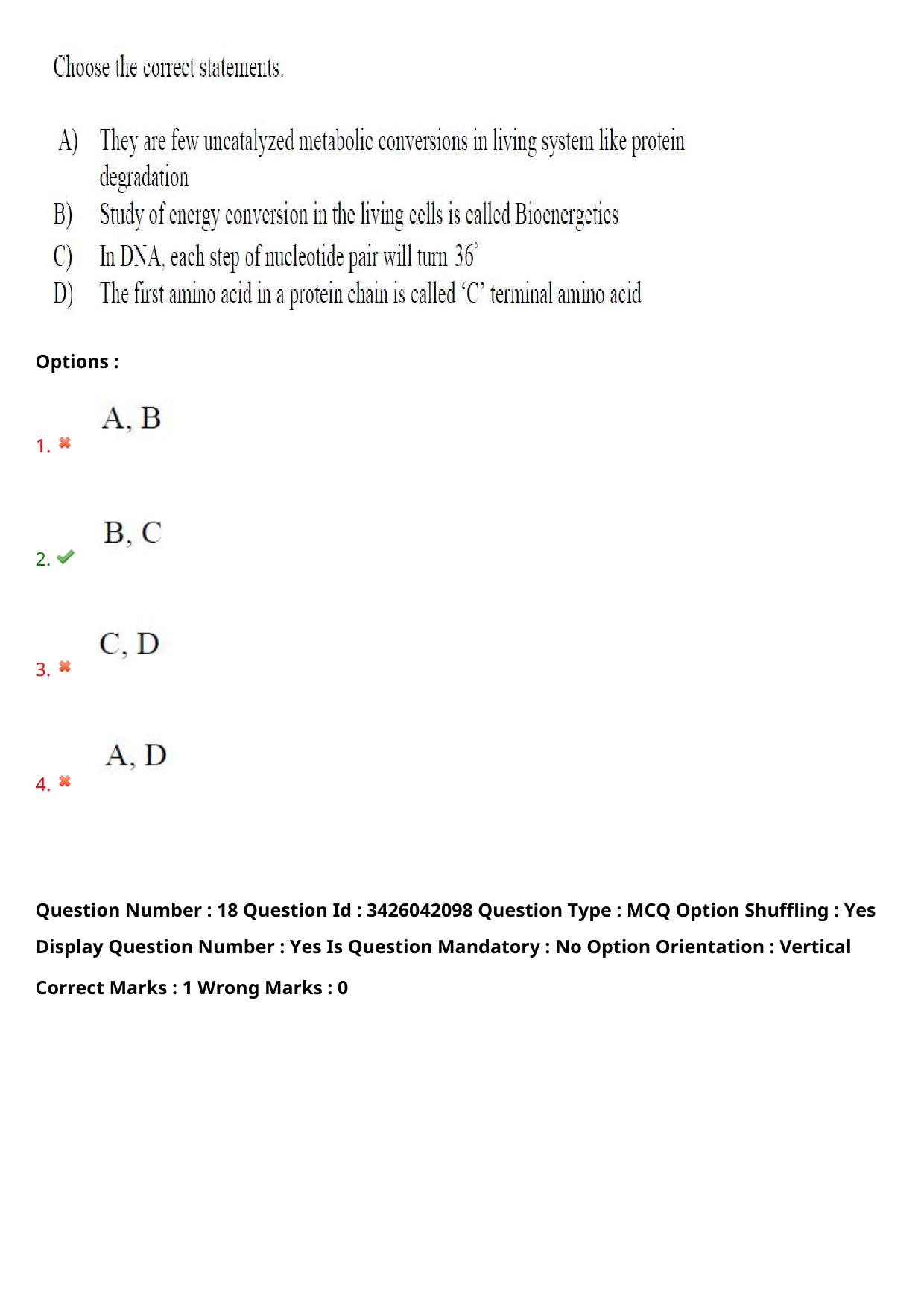 TS EAMCET 2021 Agriculture and Medical Question Paper with Key (10 August 2021 Forenoon (English )) - Page 17