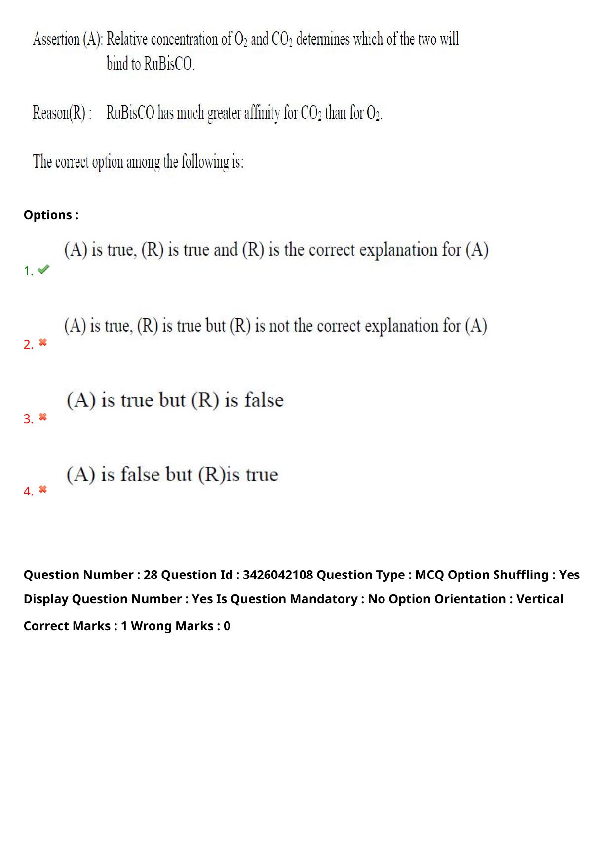 TS EAMCET 2021 Agriculture and Medical Question Paper with Key (10 August 2021 Forenoon (English )) - Page 26