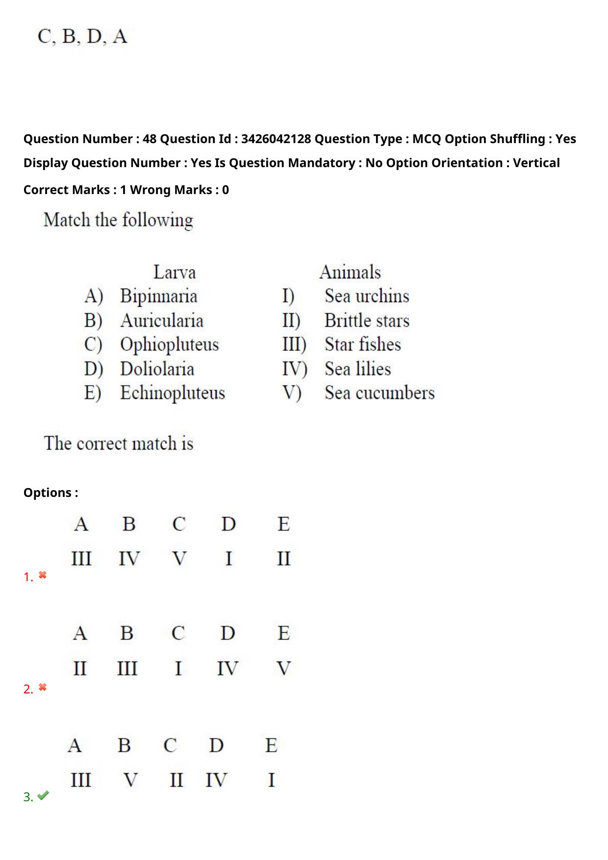 TS EAMCET 2021 Agriculture and Medical Question Paper with Key (10 August 2021 Forenoon (English )) - Page 44