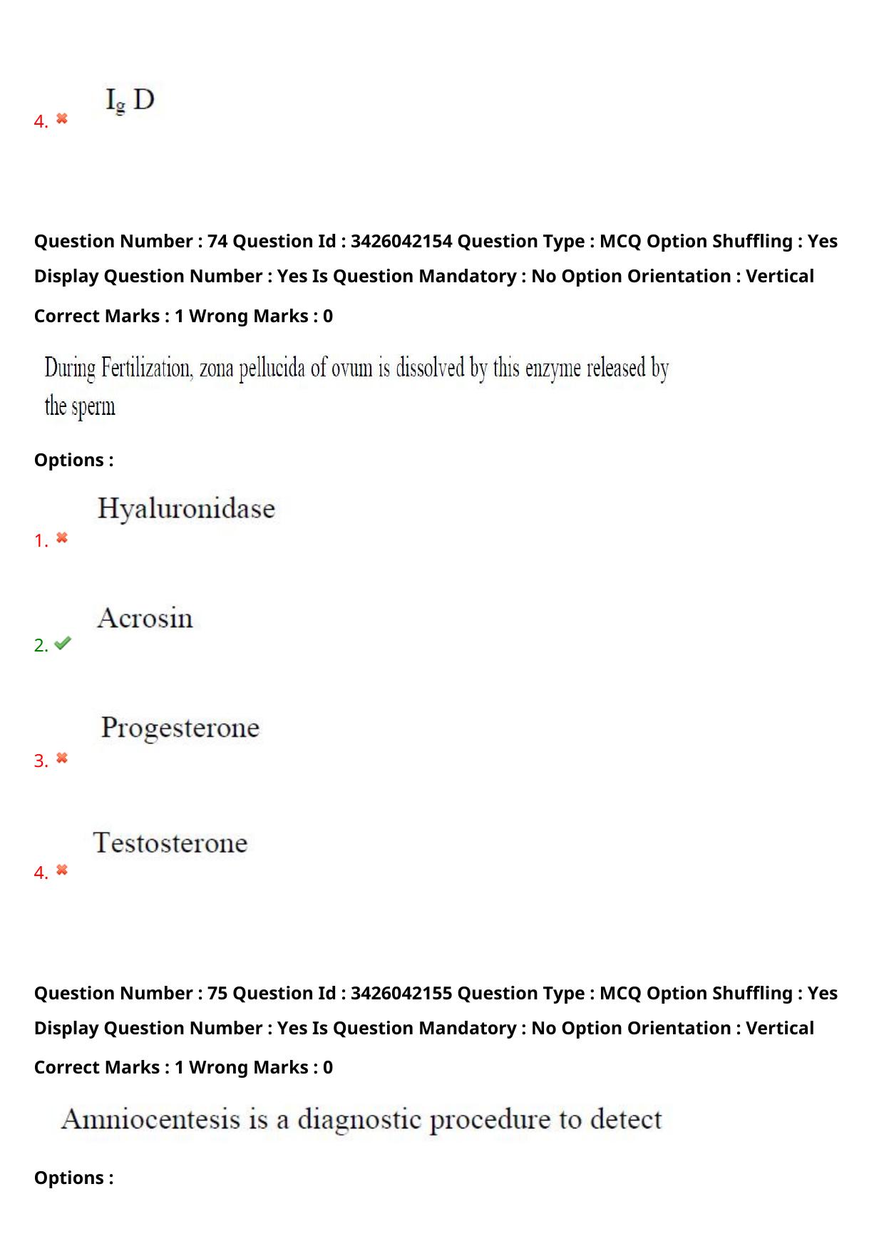TS EAMCET 2021 Agriculture and Medical Question Paper with Key (10 August 2021 Forenoon (English )) - Page 65