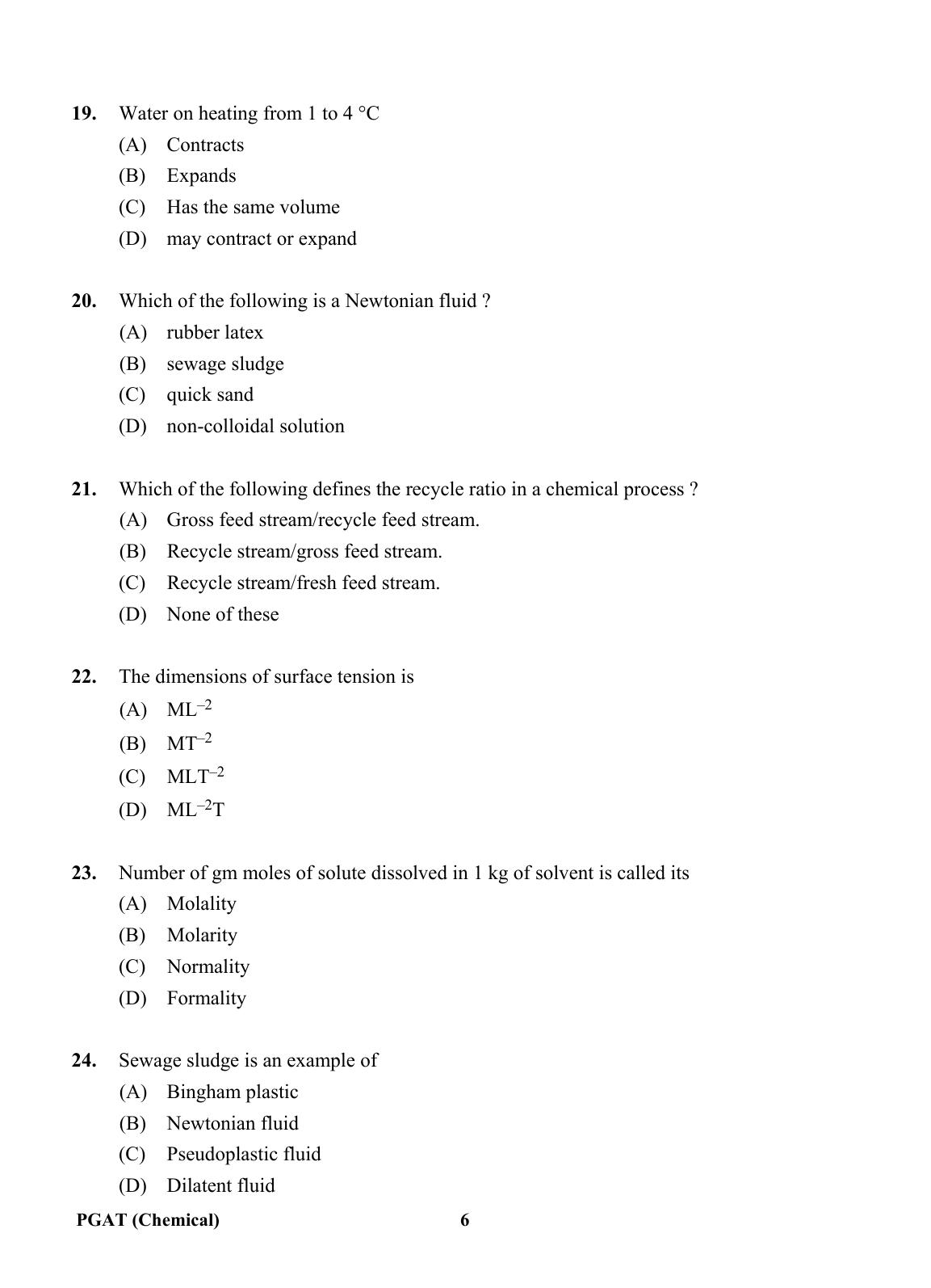 OJEE PGAT 2013 Chemical Question Paper - Page 5