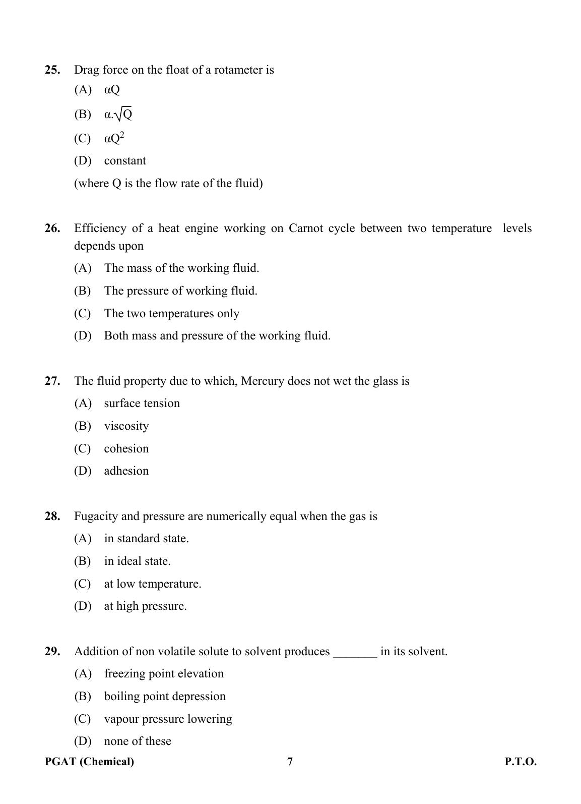 OJEE PGAT 2013 Chemical Question Paper - Page 6