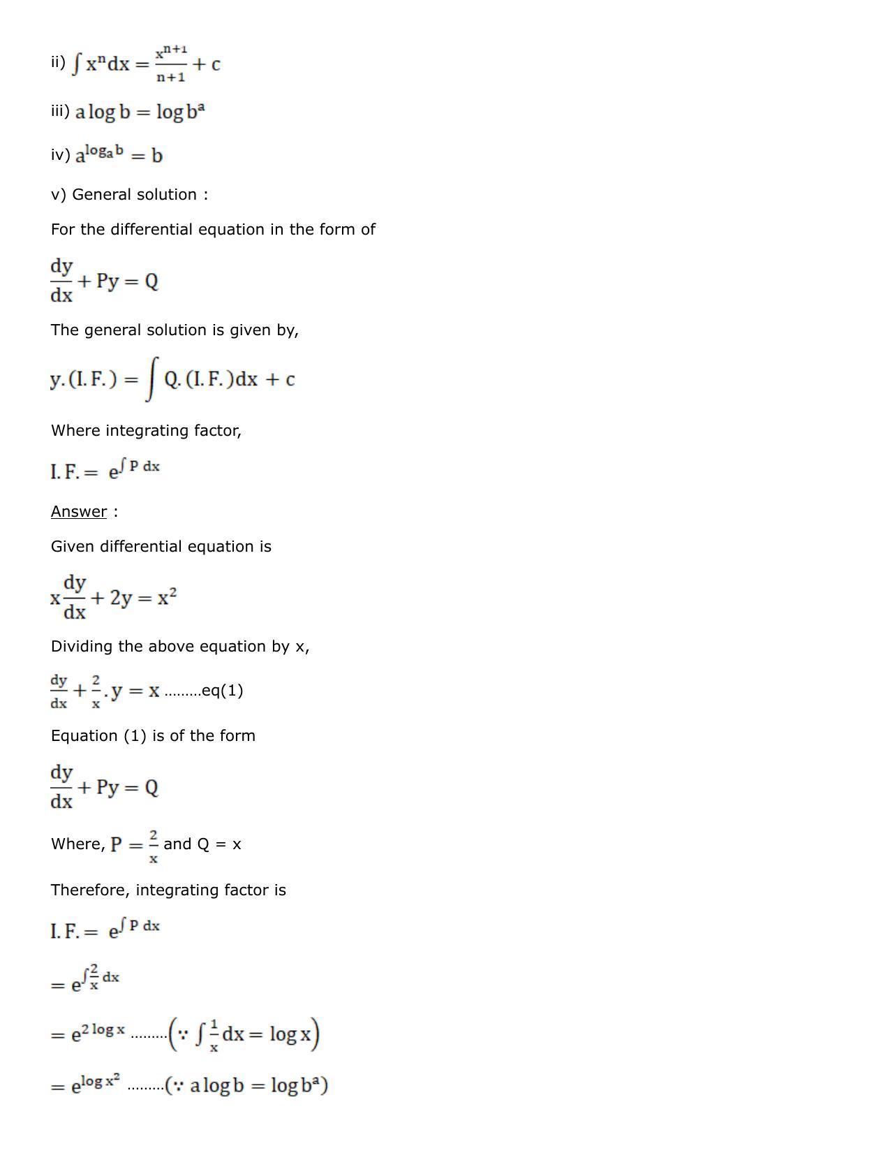 Chapter 21: Linear Differential Equations Solutions: RS Aggarwal Class 12 Solutions - Page 3