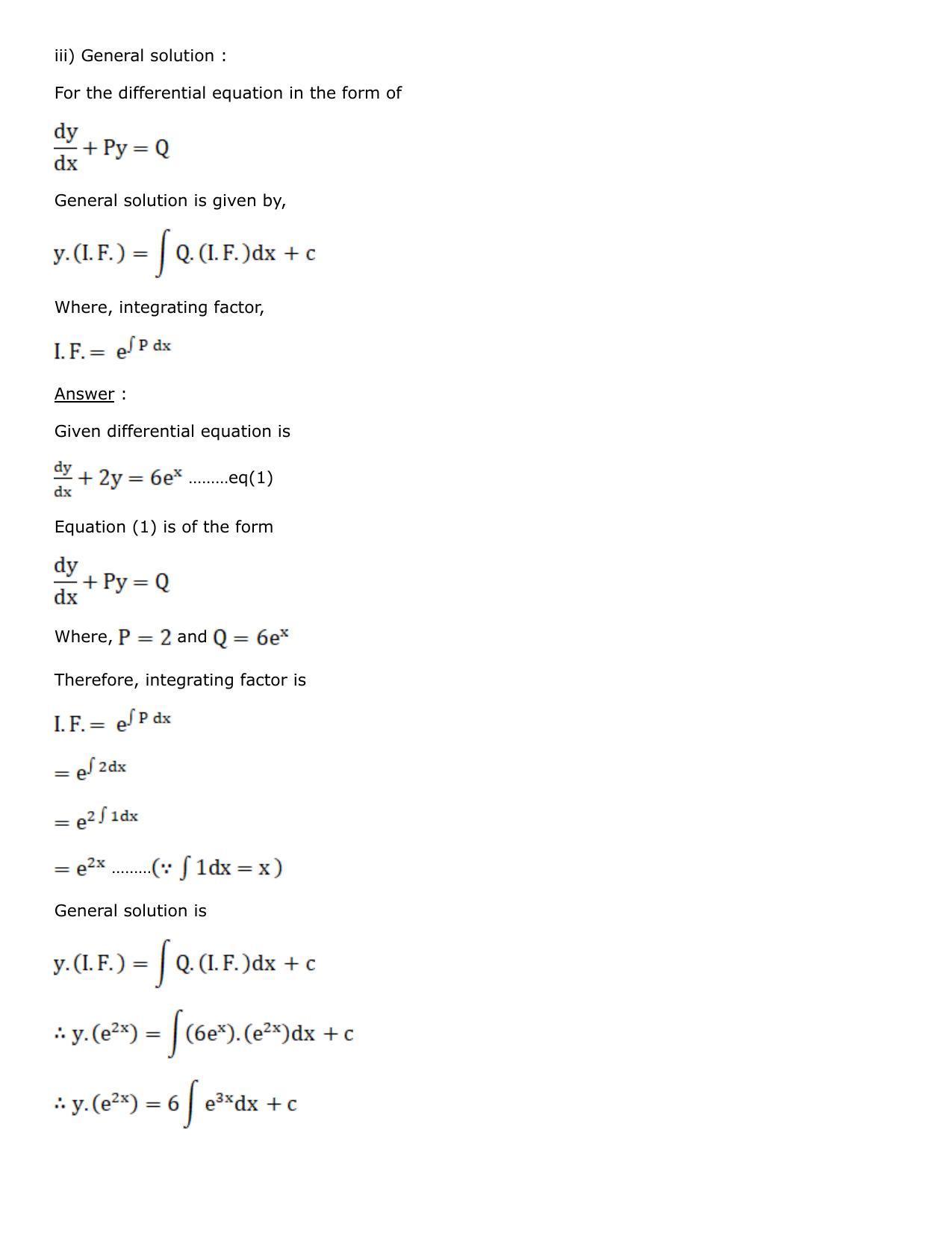 Chapter 21: Linear Differential Equations Solutions: RS Aggarwal Class 12 Solutions - Page 21