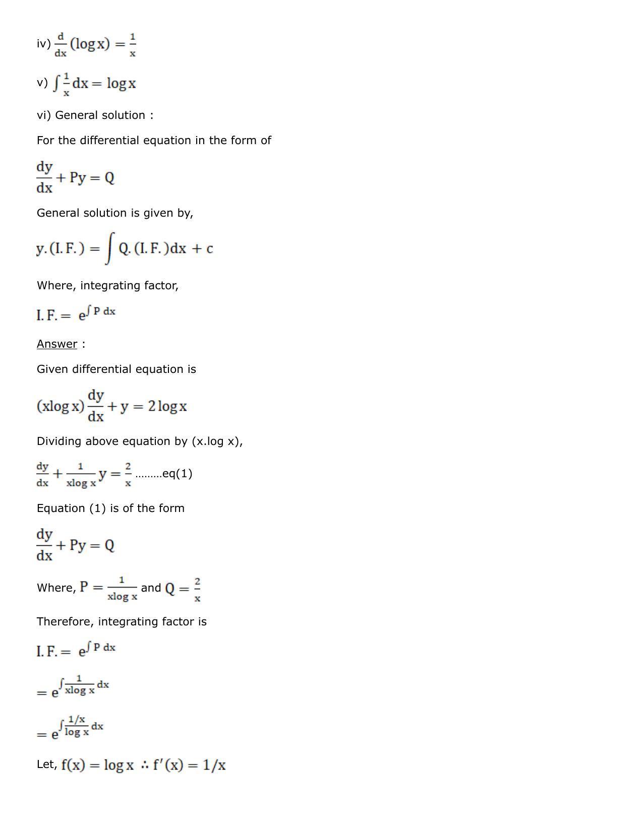 Chapter 21: Linear Differential Equations Solutions: RS Aggarwal Class 12 Solutions - Page 30