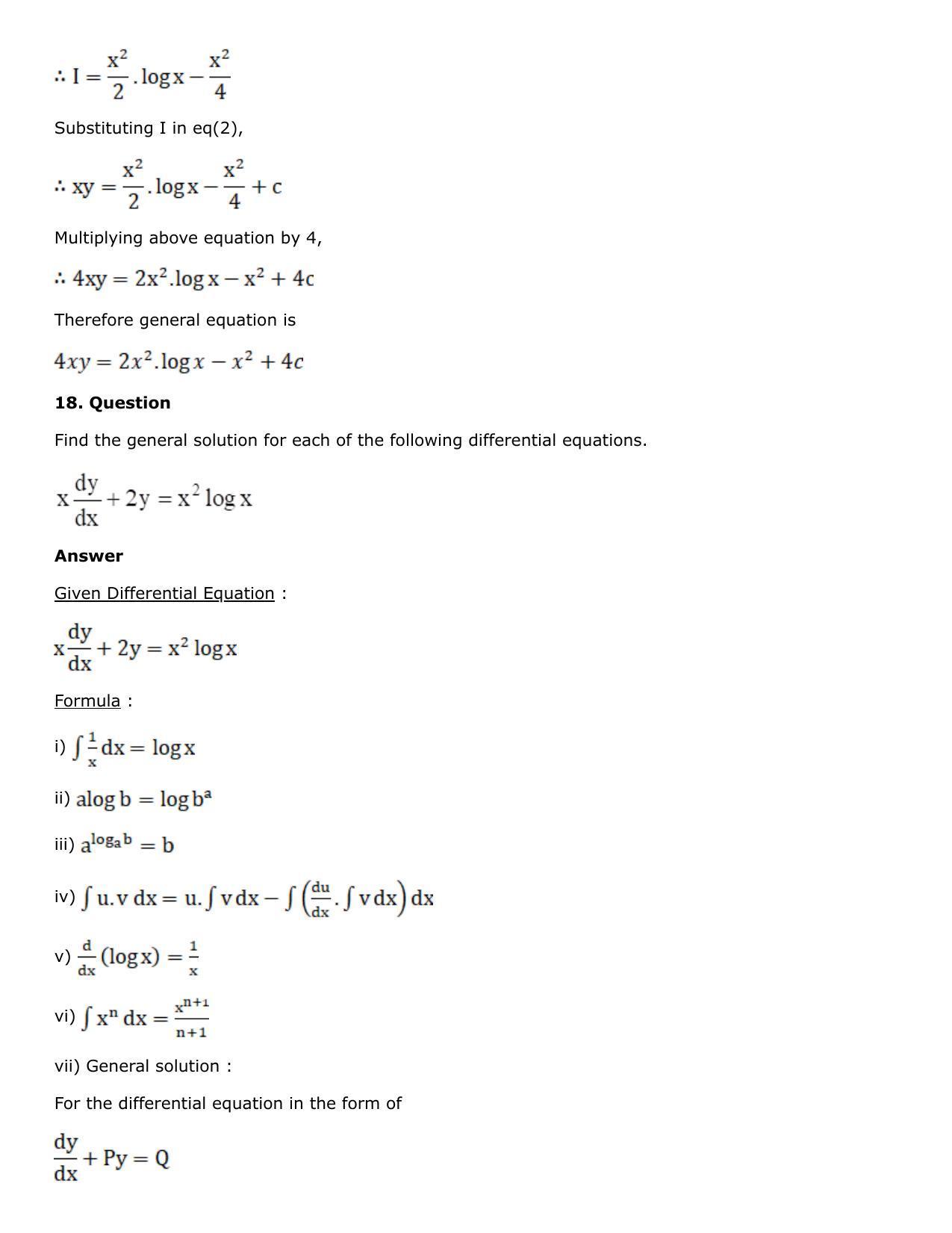 Chapter 21: Linear Differential Equations Solutions: RS Aggarwal Class 12 Solutions - Page 34