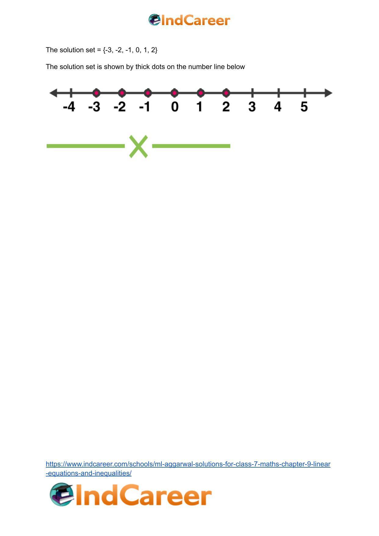 ML Aggarwal Solutions for Class 7 Maths Chapter 9- Linear Equations and Inequalities - Page 8