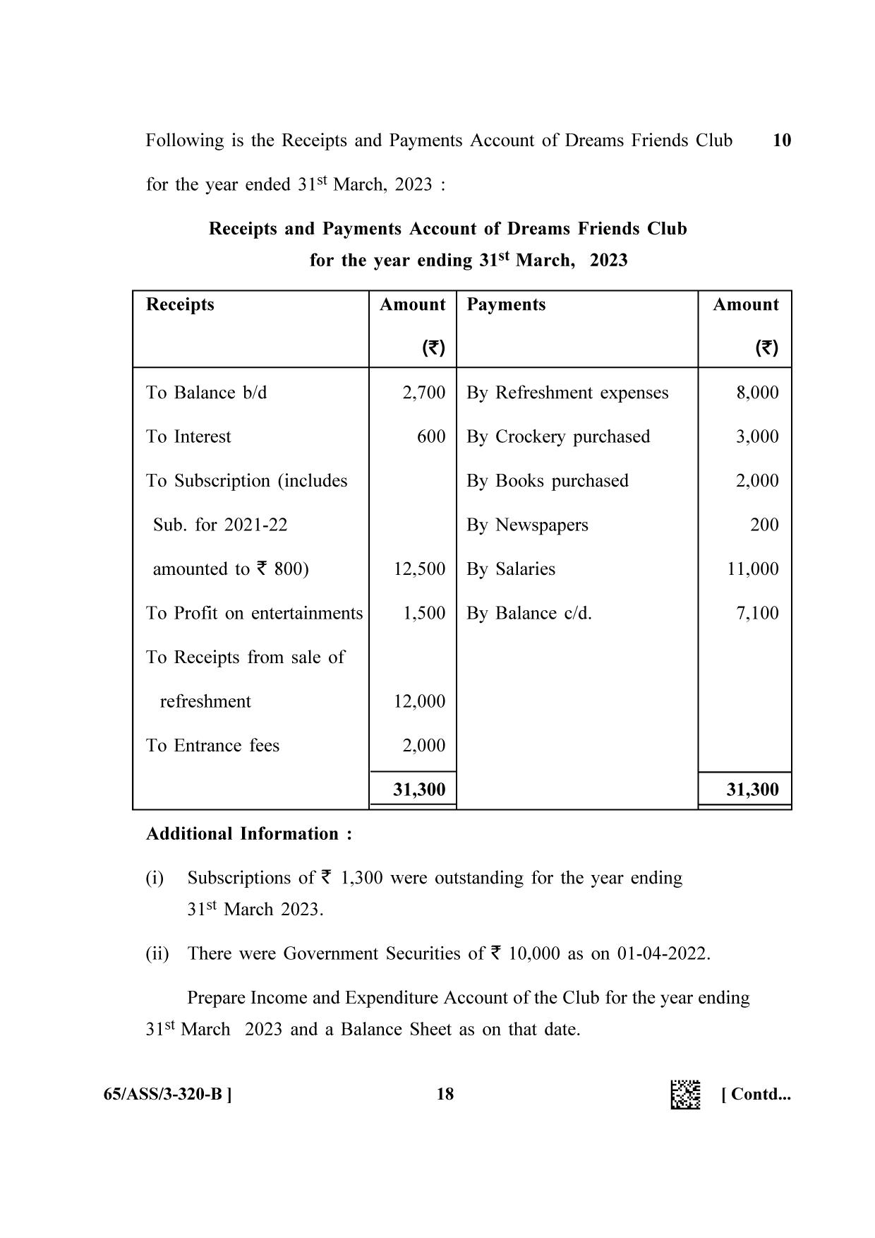 NIOS 2023 Class 12 Accountancy SET 1 Question Paper - Page 42
