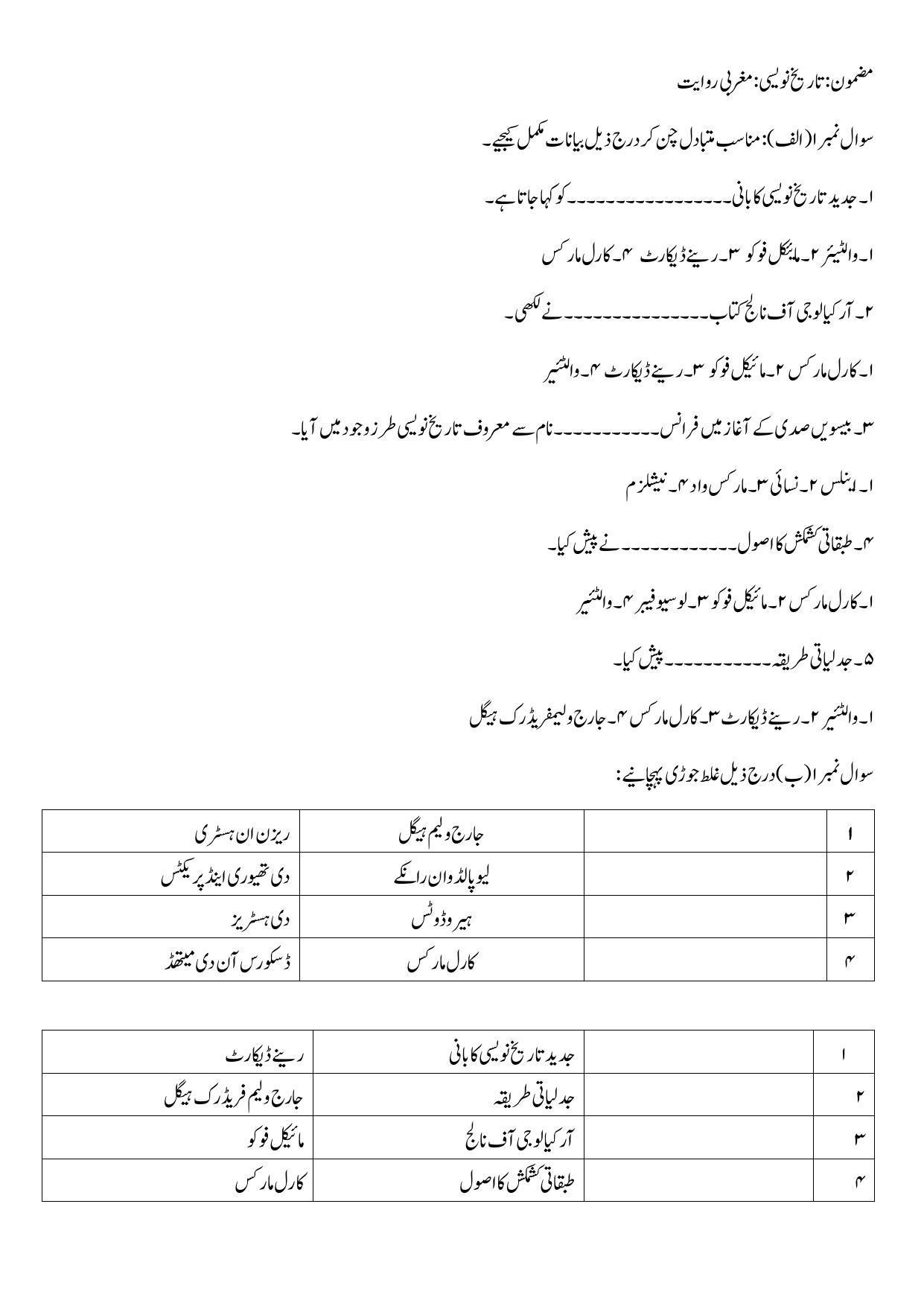 Maharashtra Board Class 10 History Sample Paper (Urdu Medium) - Page 6