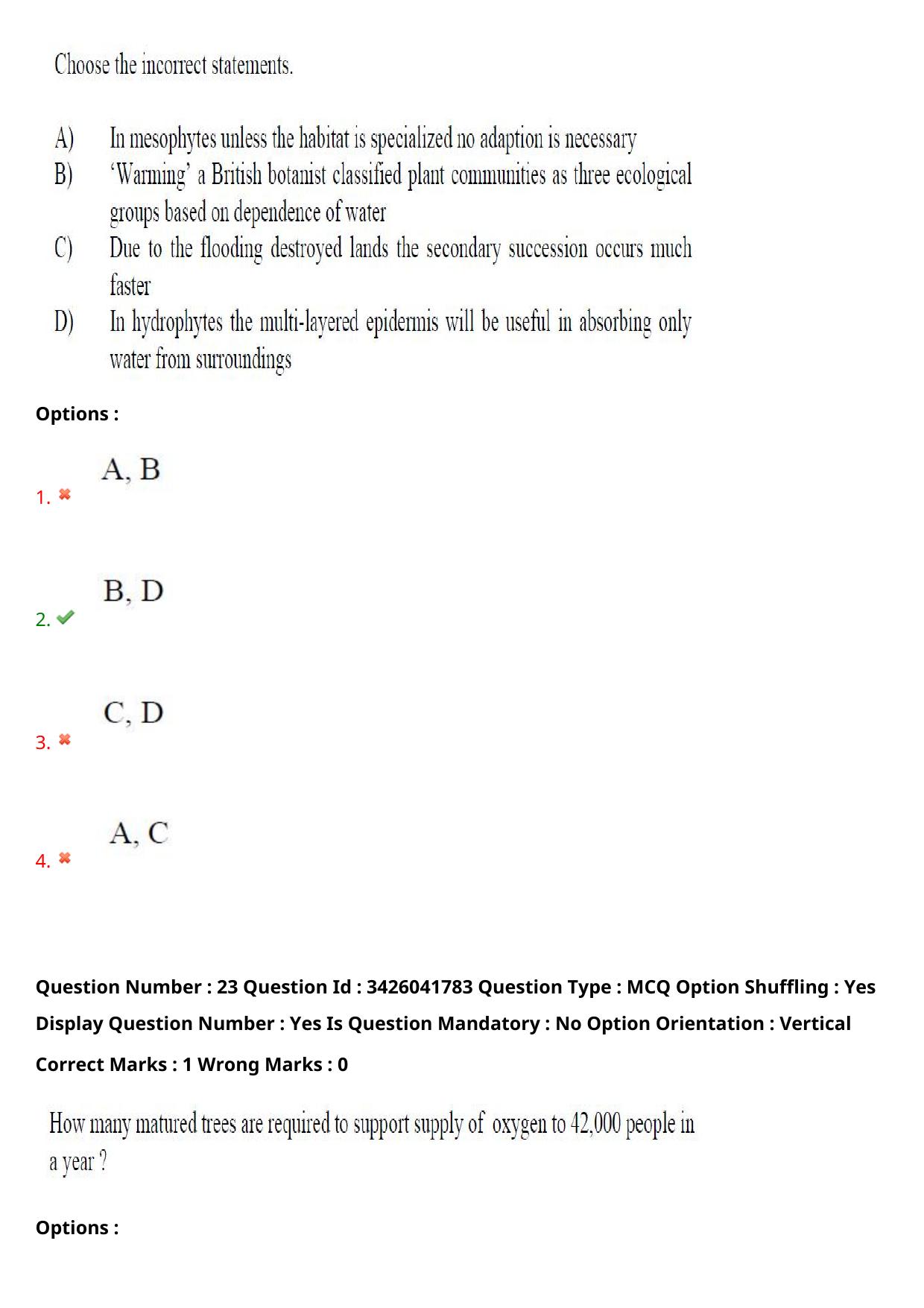 TS EAMCET 2021 Agriculture and Medical Question Paper with Key (9 August 2021 Afternoon (English )) - Page 21