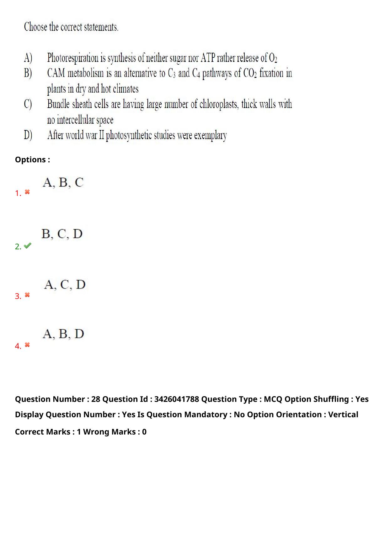 TS EAMCET 2021 Agriculture and Medical Question Paper with Key (9 August 2021 Afternoon (English )) - Page 25