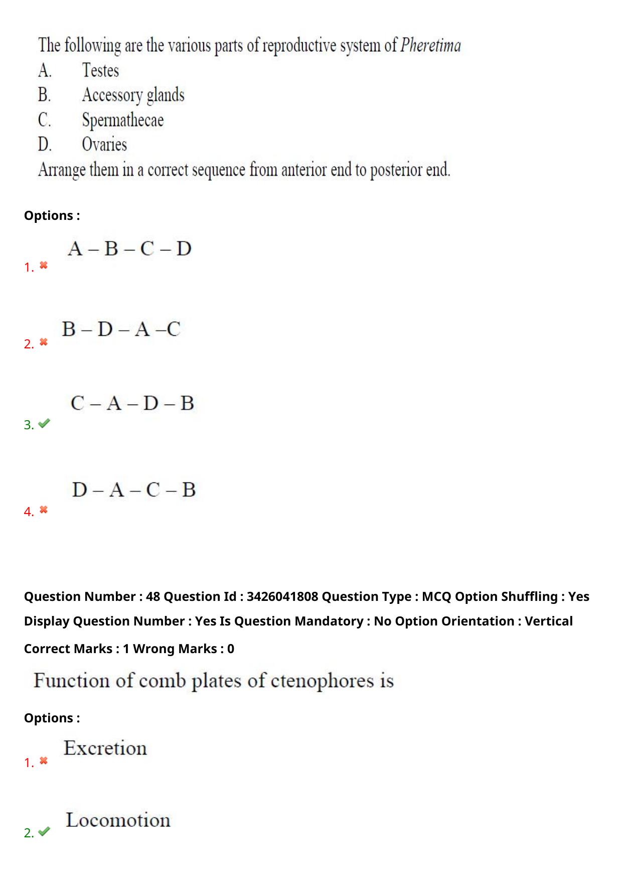 TS EAMCET 2021 Agriculture and Medical Question Paper with Key (9 August 2021 Afternoon (English )) - Page 42