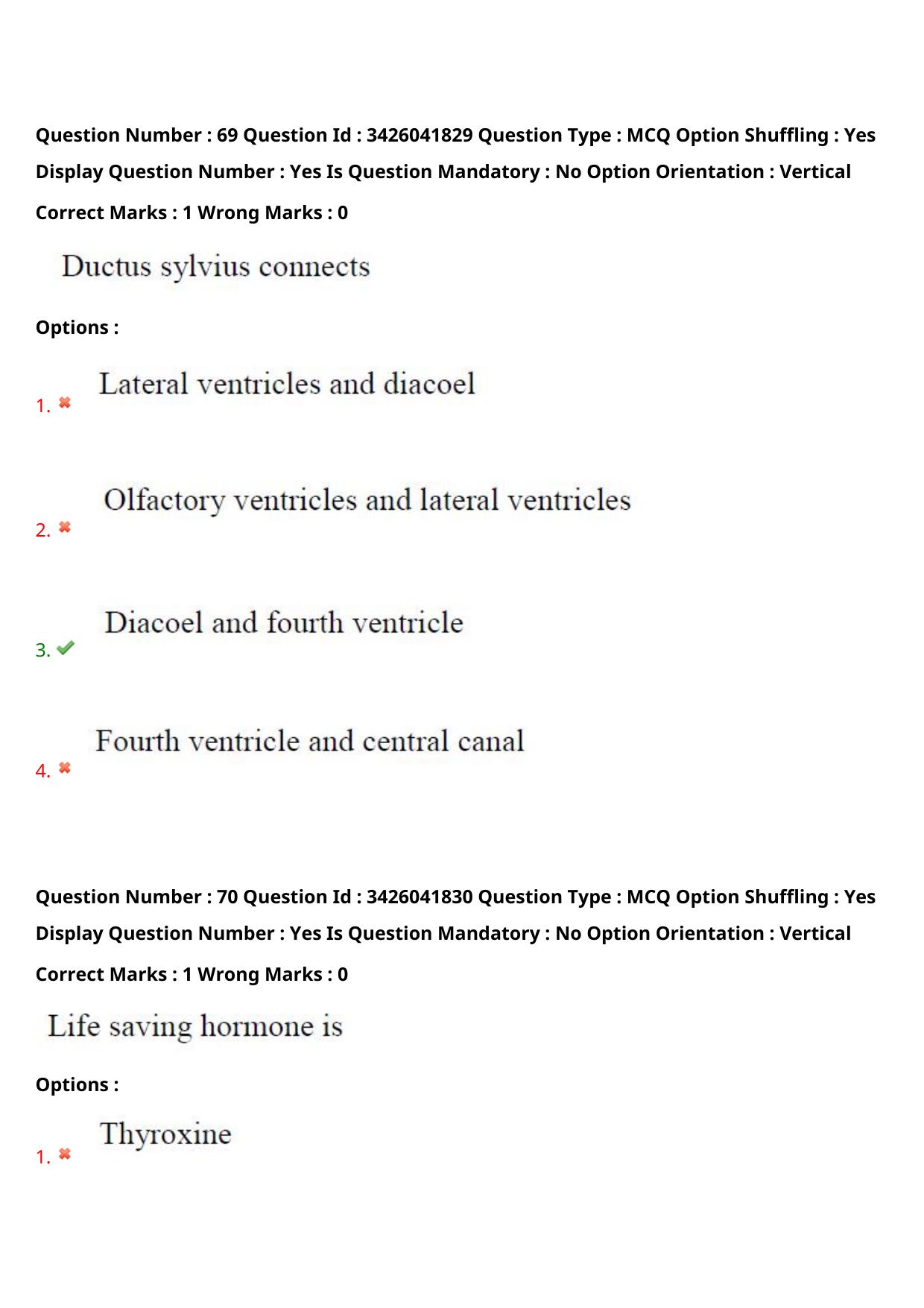 TS EAMCET 2021 Agriculture and Medical Question Paper with Key (9 August 2021 Afternoon (English )) - Page 61