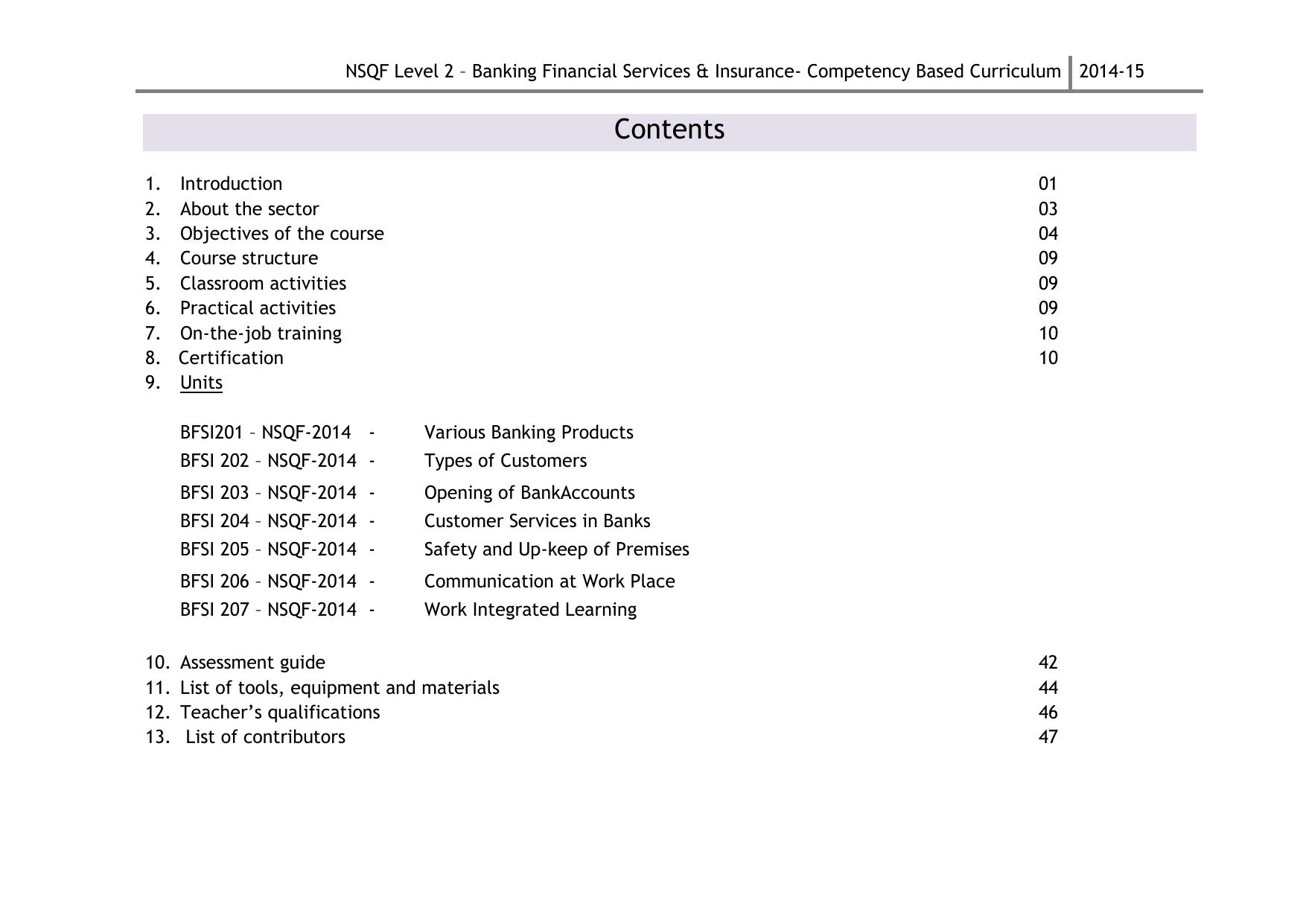 Maharashtra SSC Banking and Financial Operations Syllabus - Page 3