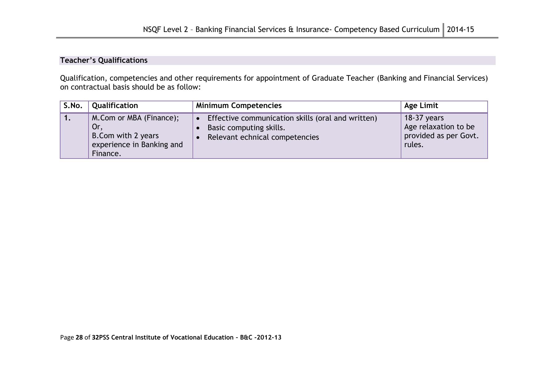 Maharashtra SSC Banking and Financial Operations Syllabus - Page 31