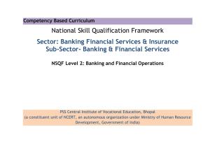 Maharashtra SSC Banking and Financial Operations Syllabus