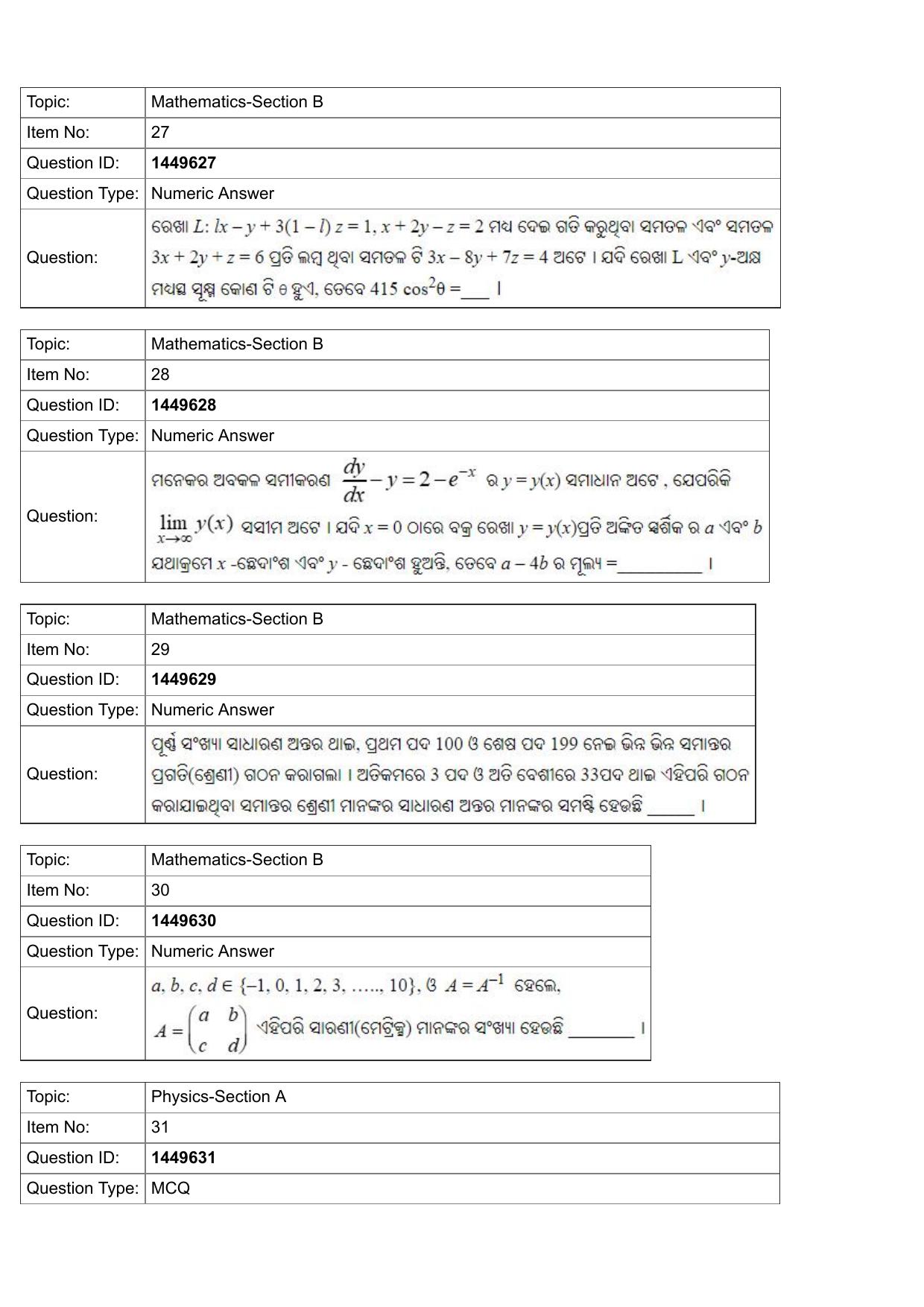 JEE Mains 2022: BTech Punjabi (Shift 2) 26-07-2022 Question Paper - Page 10