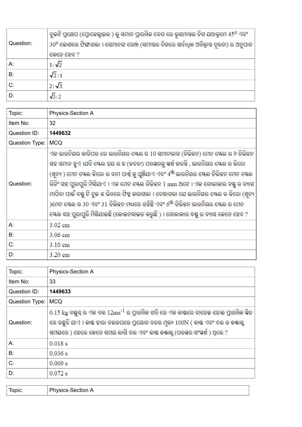 JEE Mains 2022: BTech Punjabi (Shift 2) 26-07-2022 Question Paper - Page 11