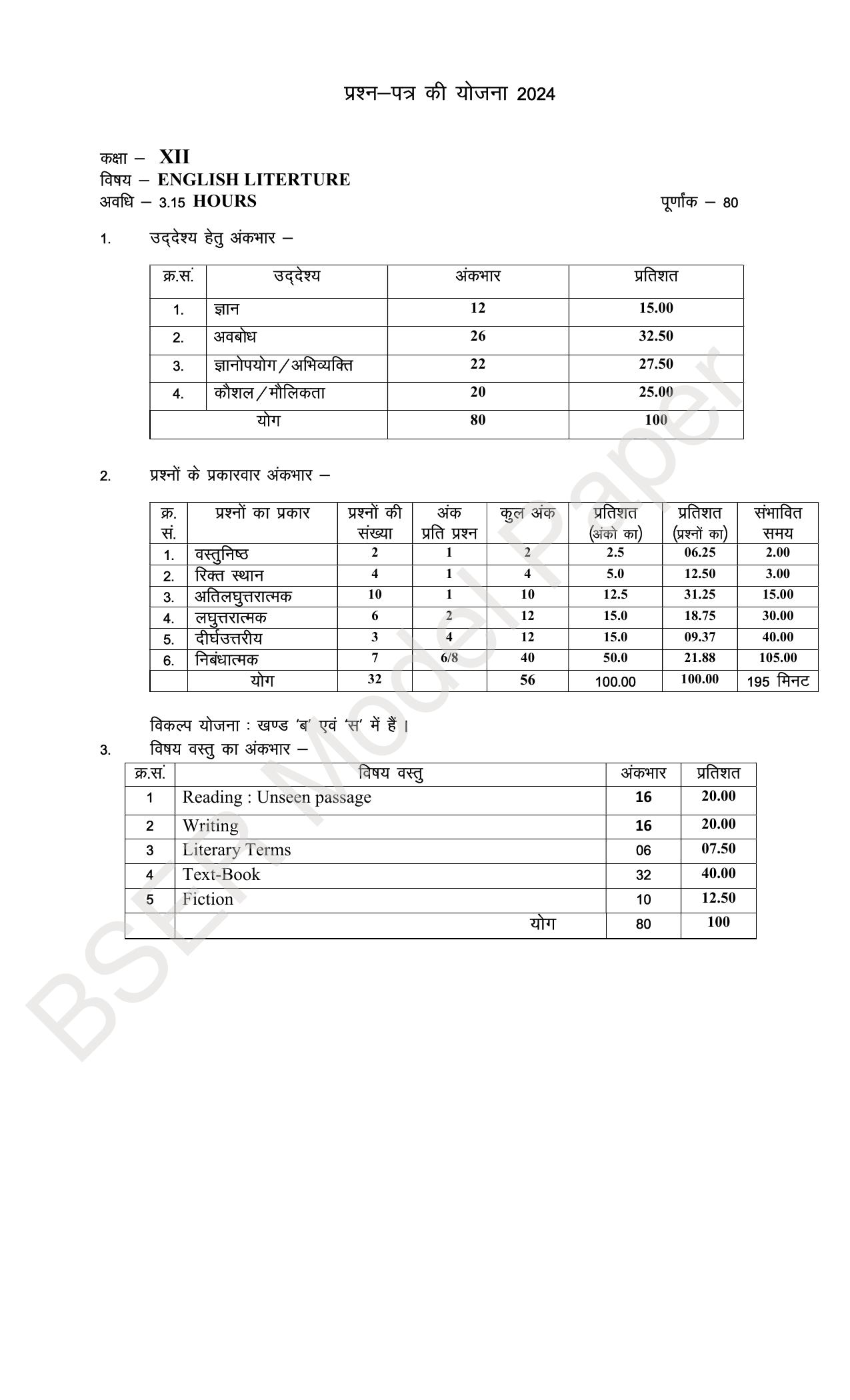 RBSE 2024 Sr Secondary (Arts) Model Question Paper - Page 151