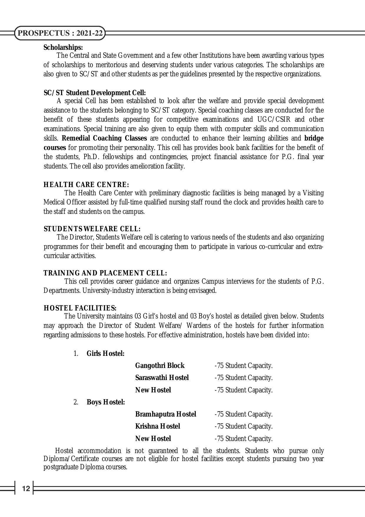 Davangere University, Davangere Admission Brochure 2021-22 - Page 14